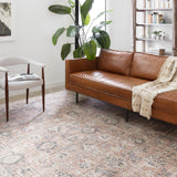 Loloi Skye Blush / Grey Oval Rug RUGS - synthetic Loloi