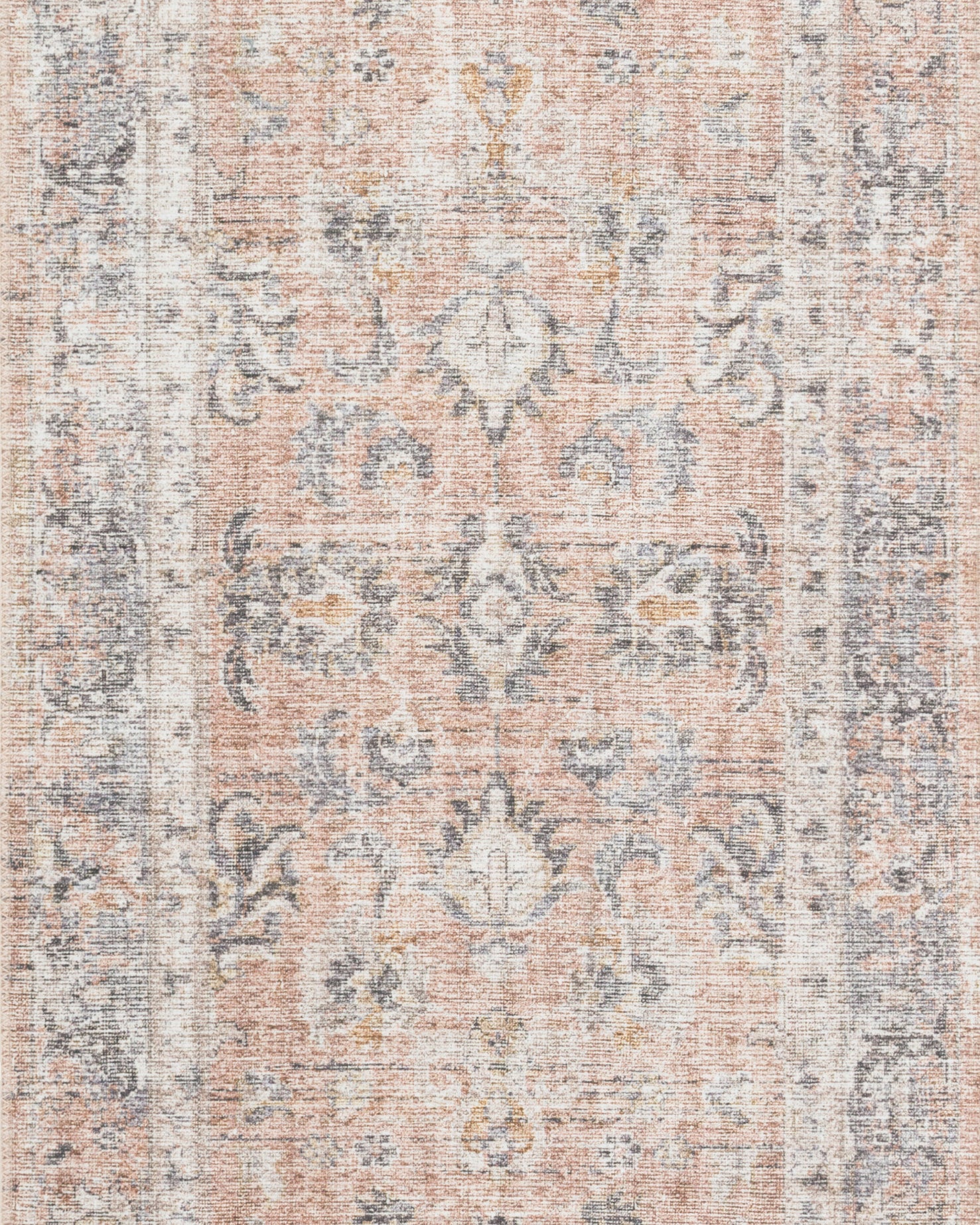 Loloi Skye Blush / Grey Oval Rug RUGS - synthetic Loloi
