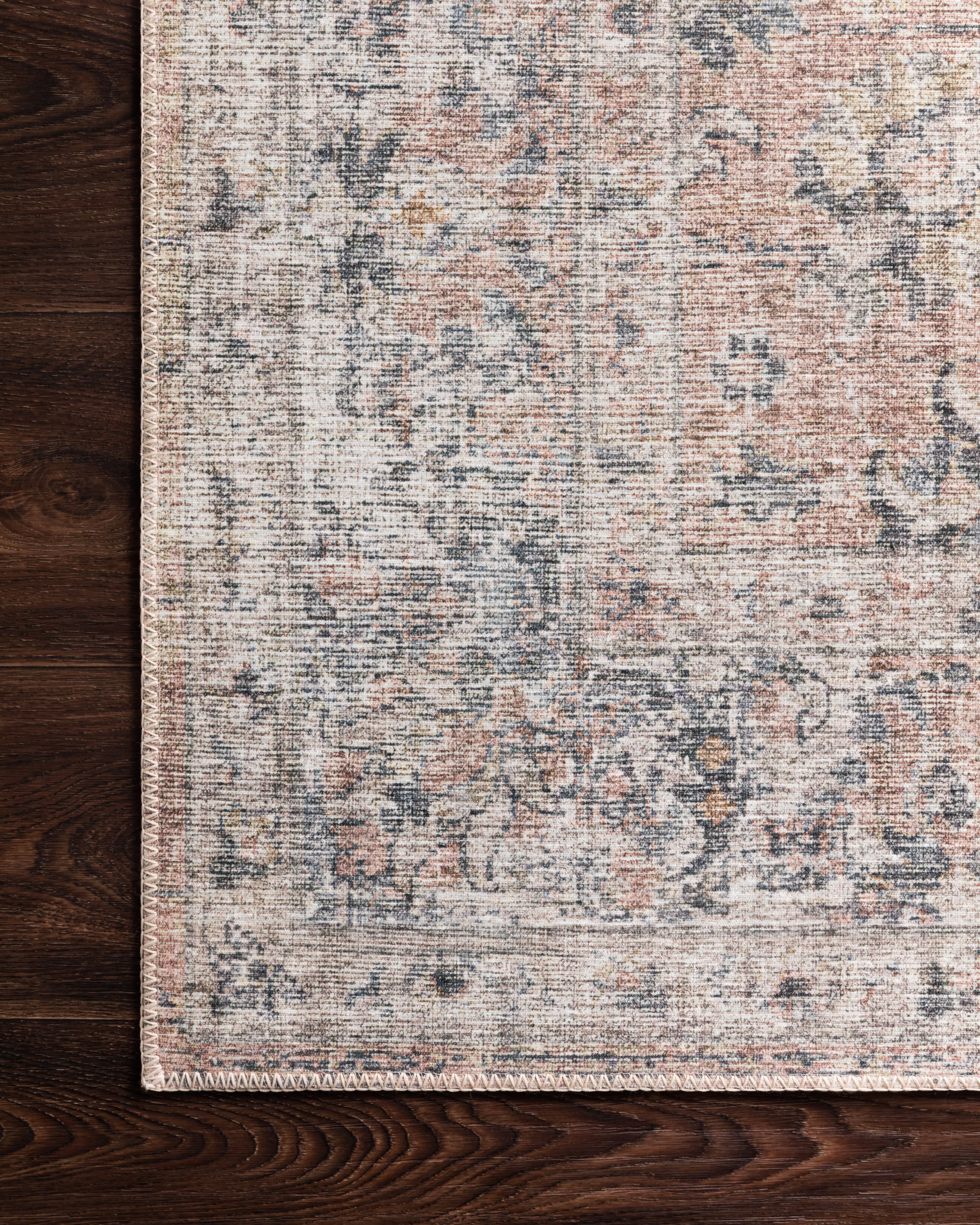 Loloi Skye Blush / Grey Oval Rug RUGS - synthetic Loloi