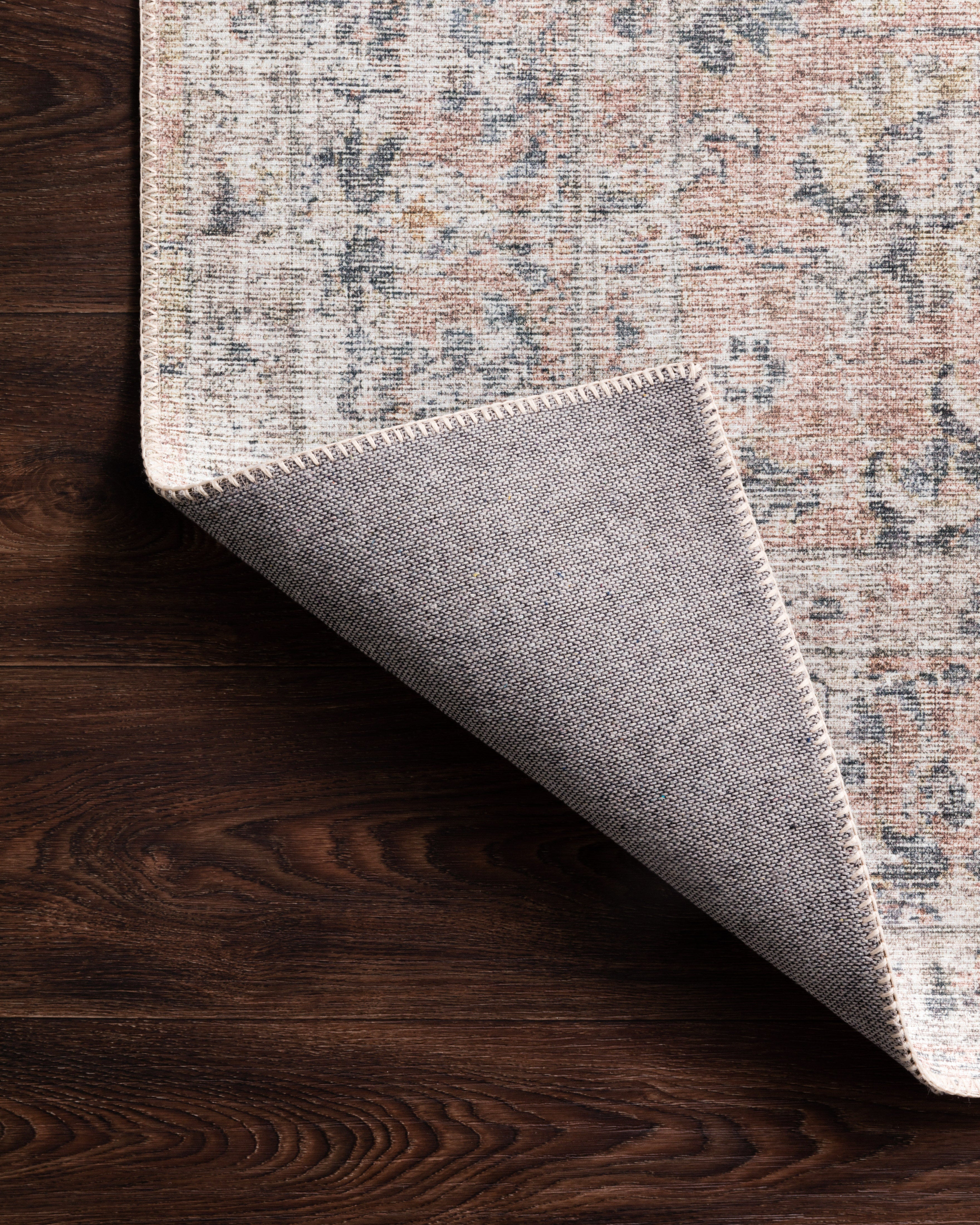 Loloi Skye Blush / Grey Oval Rug RUGS - synthetic Loloi