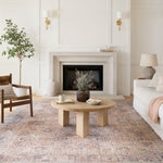 Loloi Skye Blush / Grey Oval Rug RUGS - synthetic Loloi