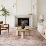 Loloi Skye Blush / Grey Oval Rug RUGS - synthetic Loloi