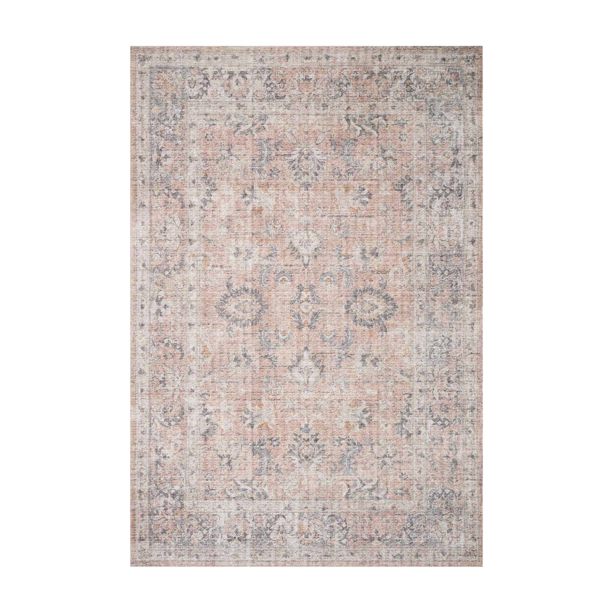 Loloi Skye Blush / Grey Oval Rug RUGS - synthetic Loloi 7' x 9' Oval