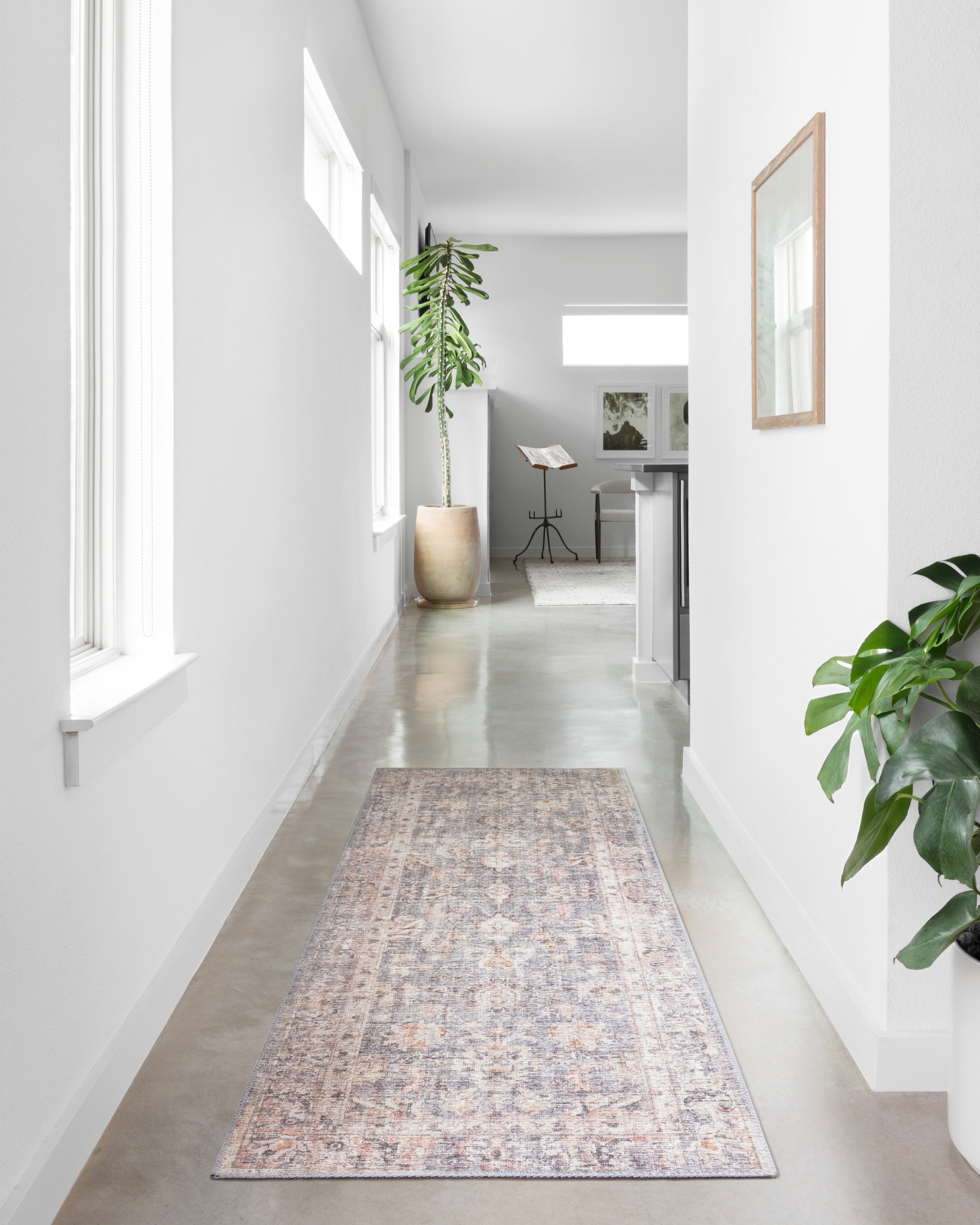 Loloi Skye Grey / Apricot Rug RUGS - synthetic Loloi