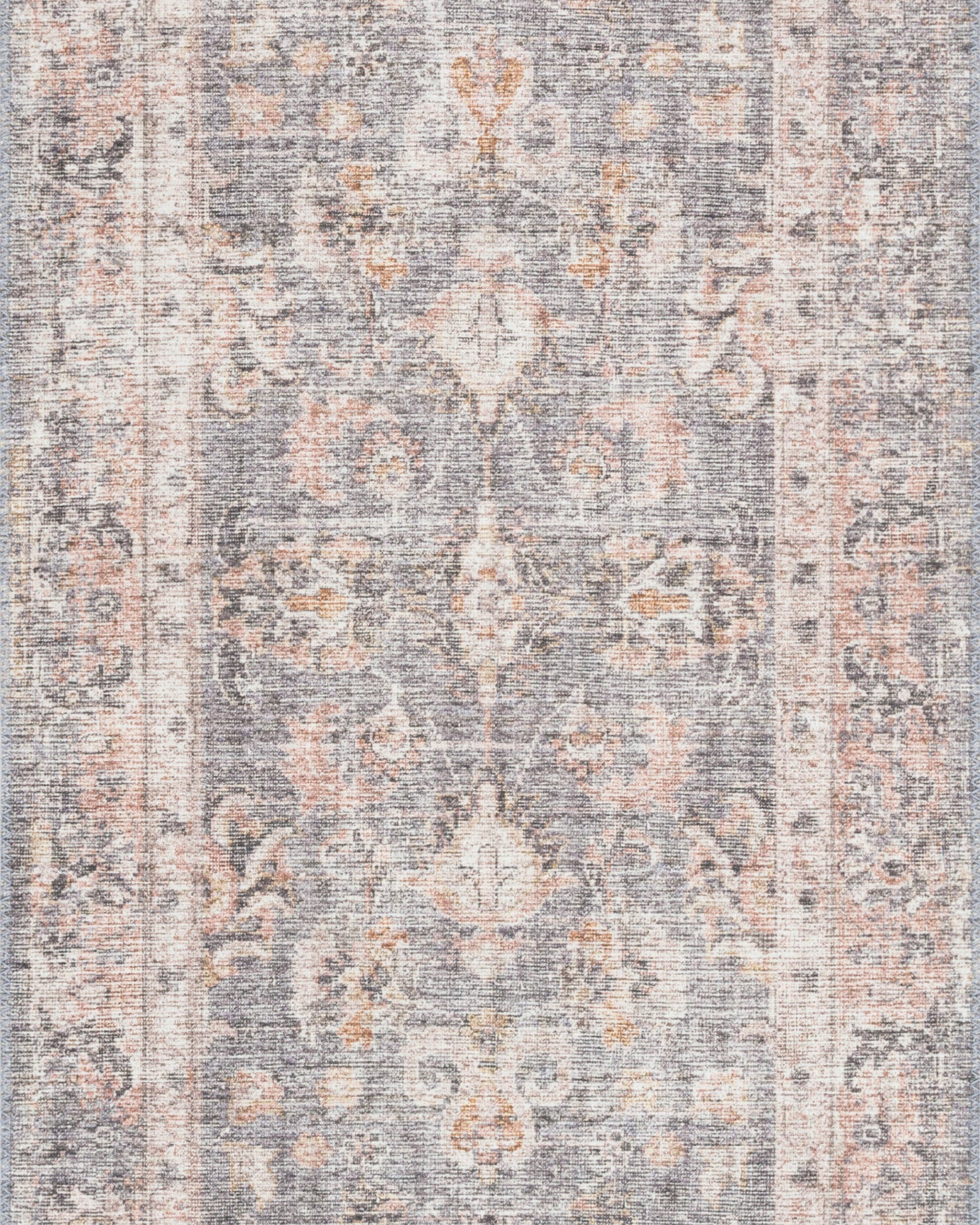 Loloi Skye Grey / Apricot Rug RUGS - synthetic Loloi