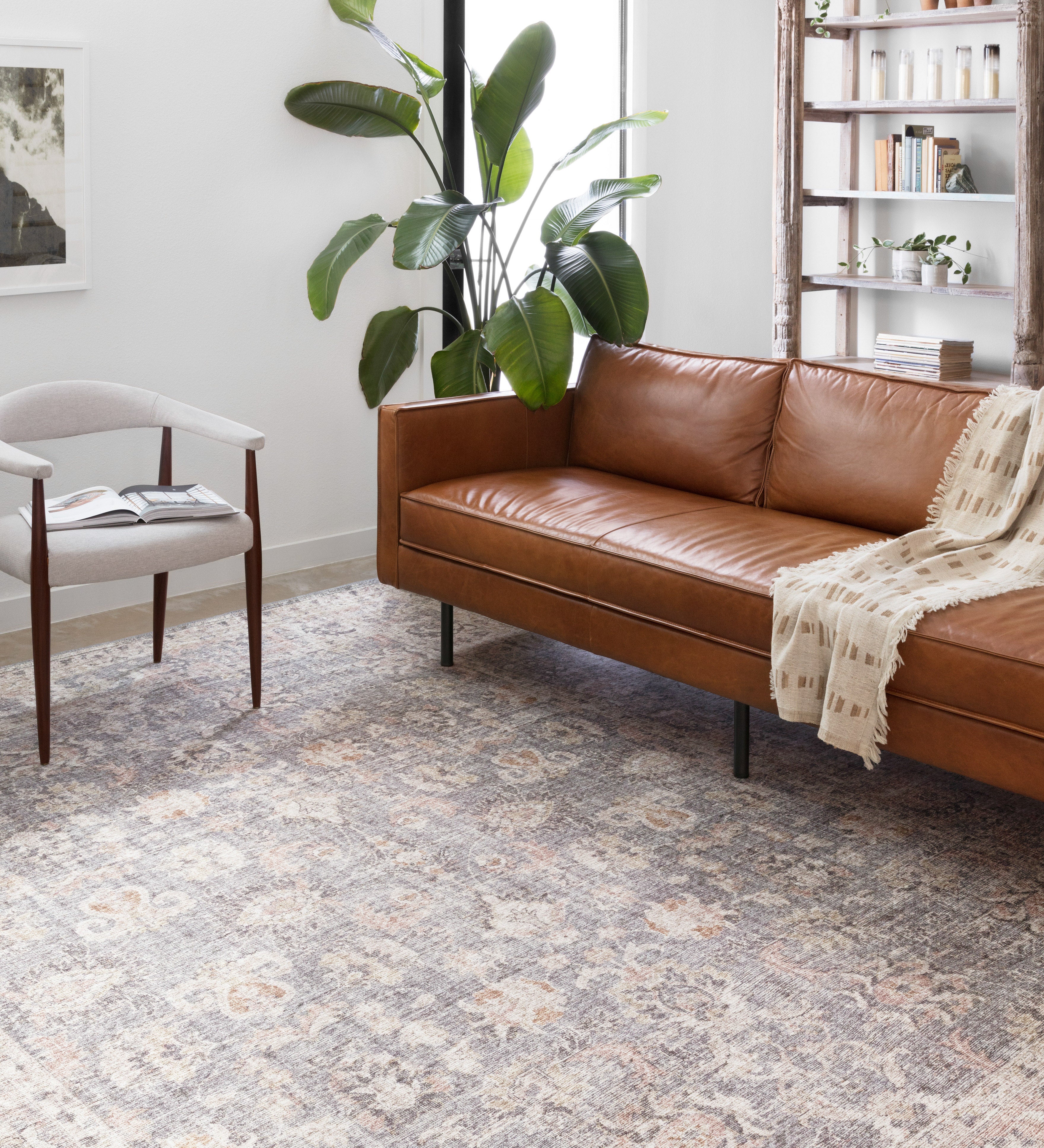 Loloi Skye Grey / Apricot RUGS - patterned Loloi