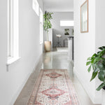 Loloi Skye Ivory / Berry Oval Rug RUGS - synthetic Loloi