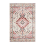 Loloi Skye Ivory / Berry Oval Rug RUGS - synthetic Loloi 7' x 9' Oval