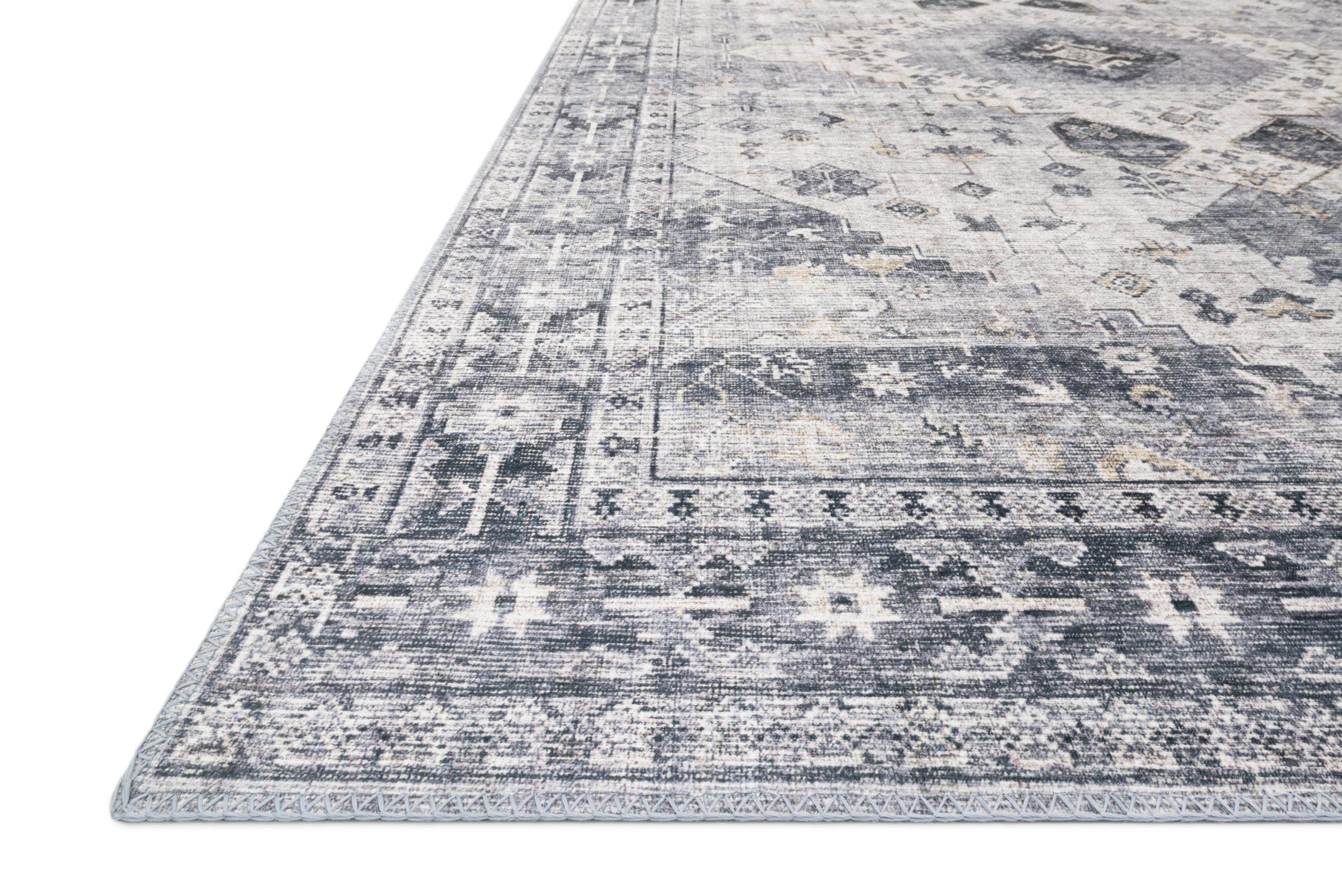 Loloi Skye Silver / Grey Oval Rug RUGS - synthetic Loloi