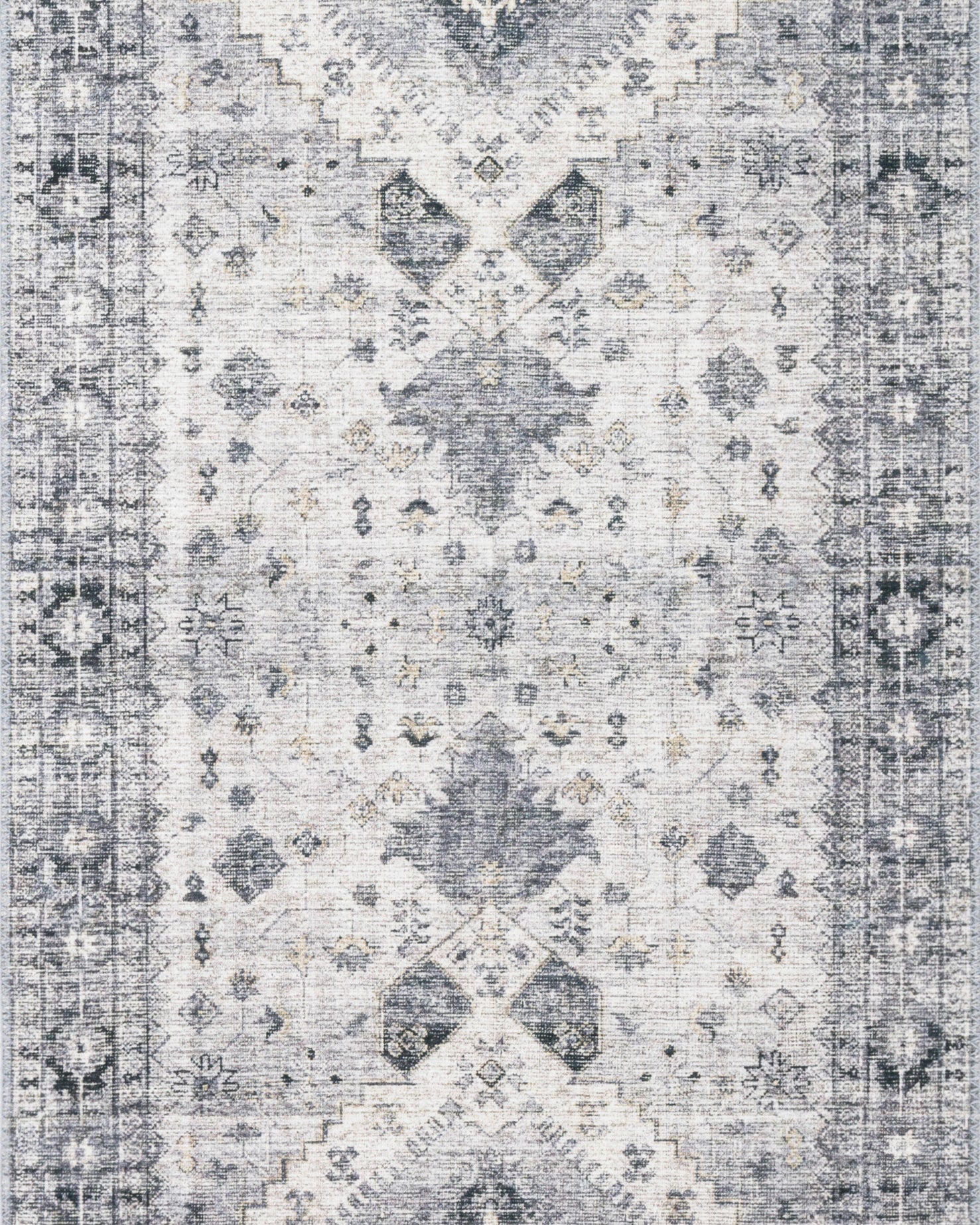 Loloi Skye Silver / Grey Oval Rug RUGS - synthetic Loloi