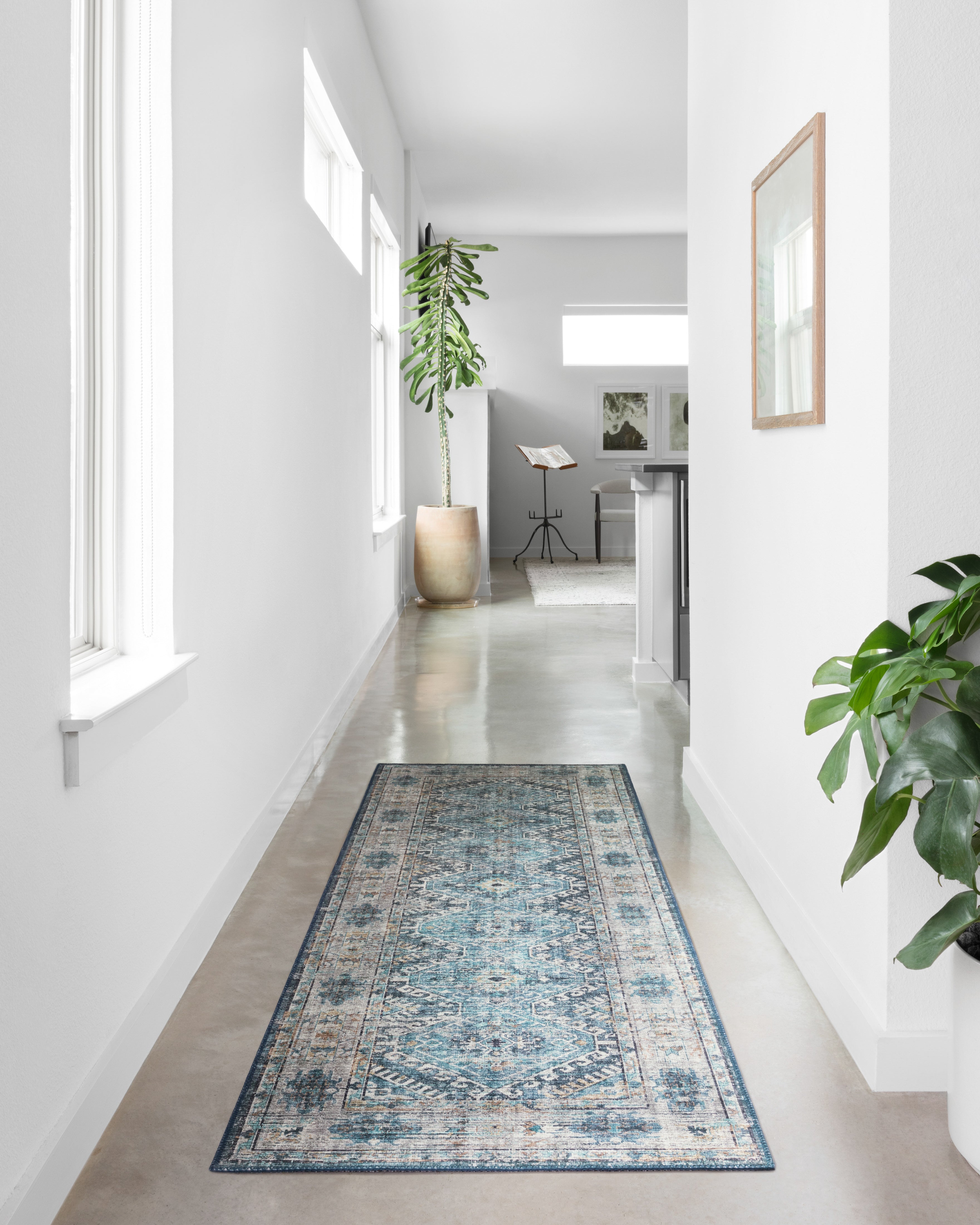 Loloi Skye Denim / Natural Oval Rug RUGS - synthetic Loloi