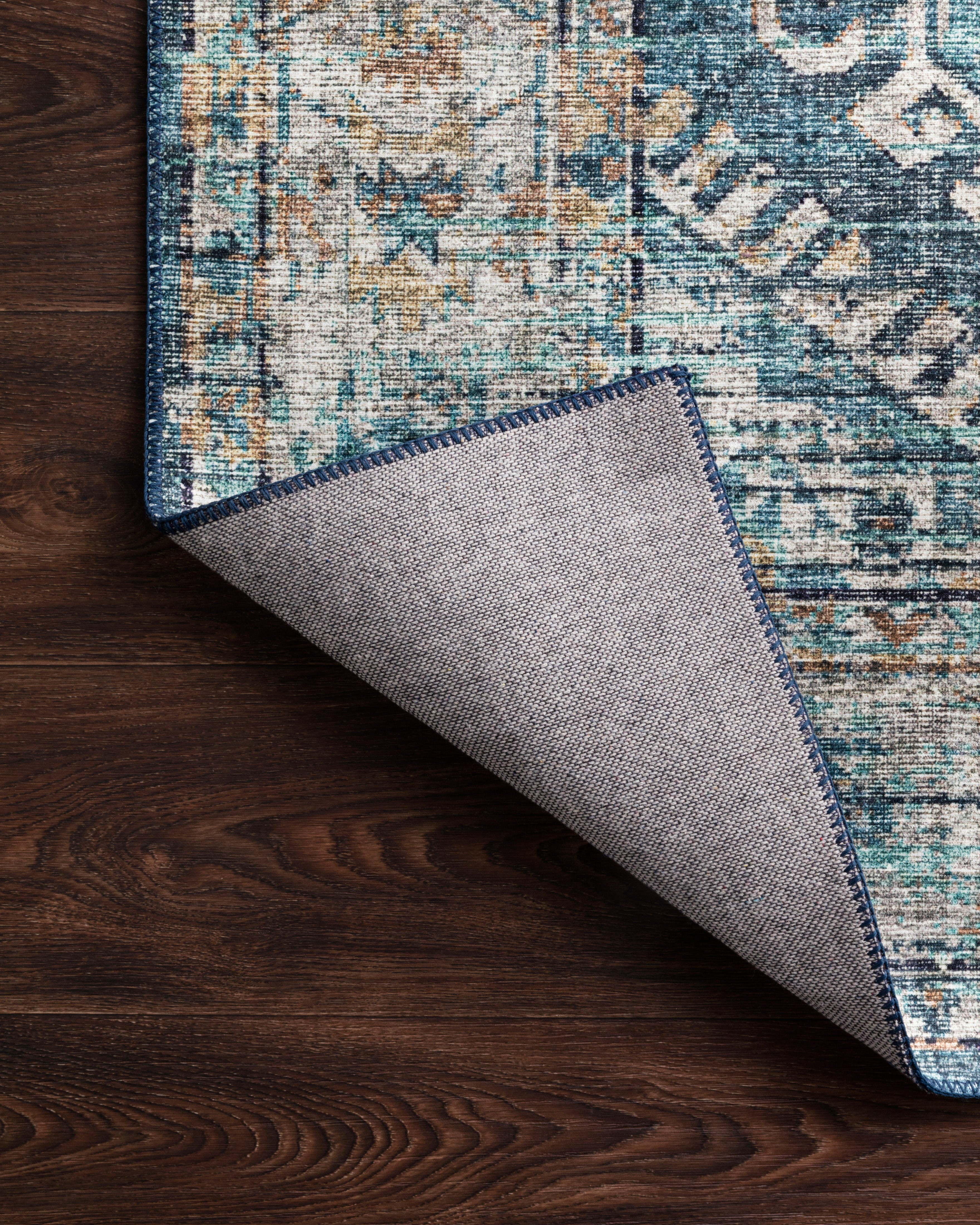 Loloi Skye Denim / Natural Rug RUGS - synthetic Loloi
