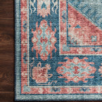 Loloi Skye Turquoise / Terracotta Rug RUGS - synthetic Loloi