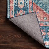 Loloi Skye Turquoise / Terracotta Rug RUGS - synthetic Loloi