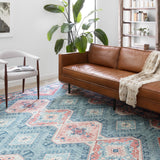 Loloi Skye Turquoise / Terracotta Rug RUGS - synthetic Loloi