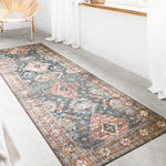Loloi Skye Sea / Rust Oval Rug RUGS - synthetic Loloi