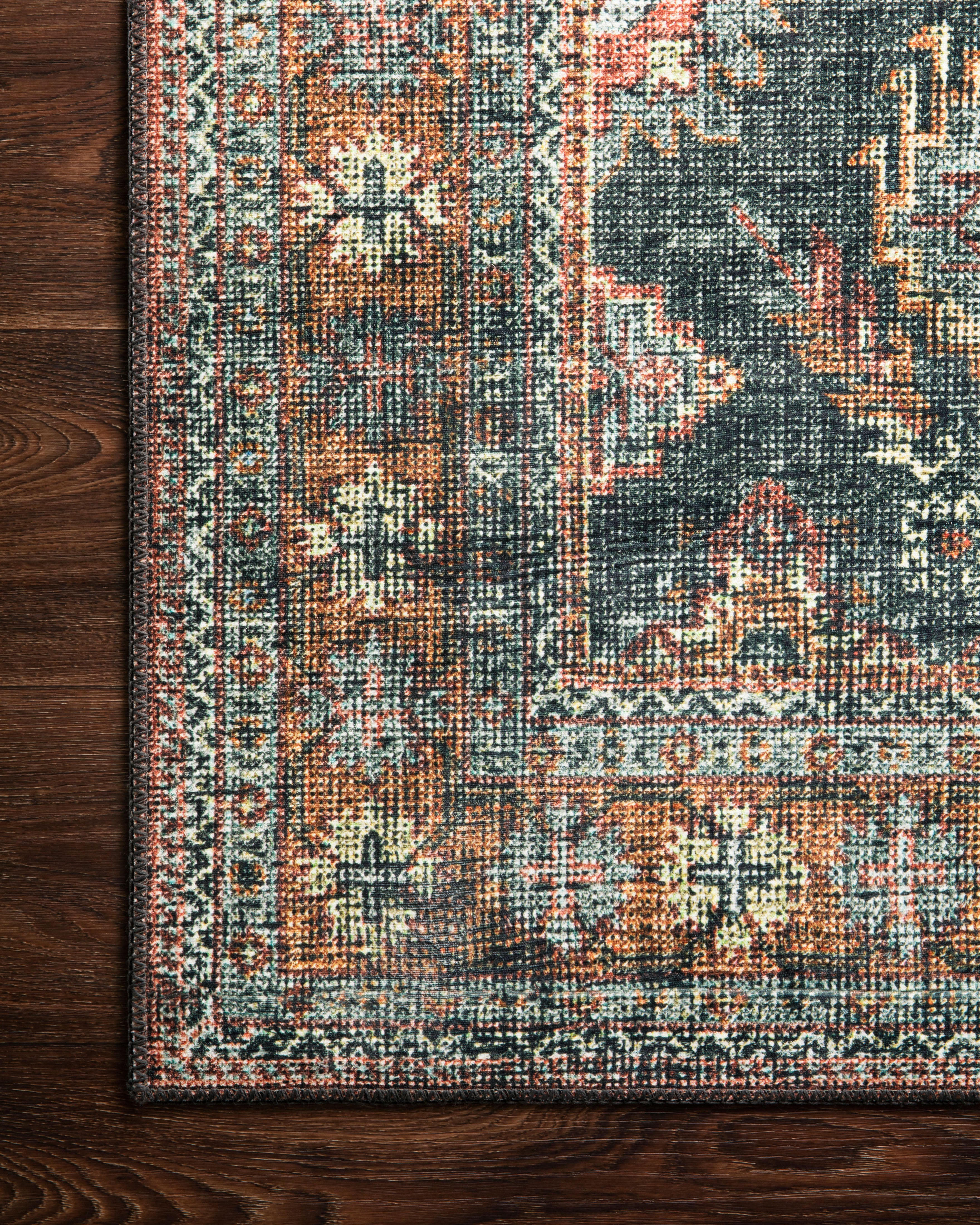 Loloi Skye Sea / Rust Rug RUGS - synthetic Loloi