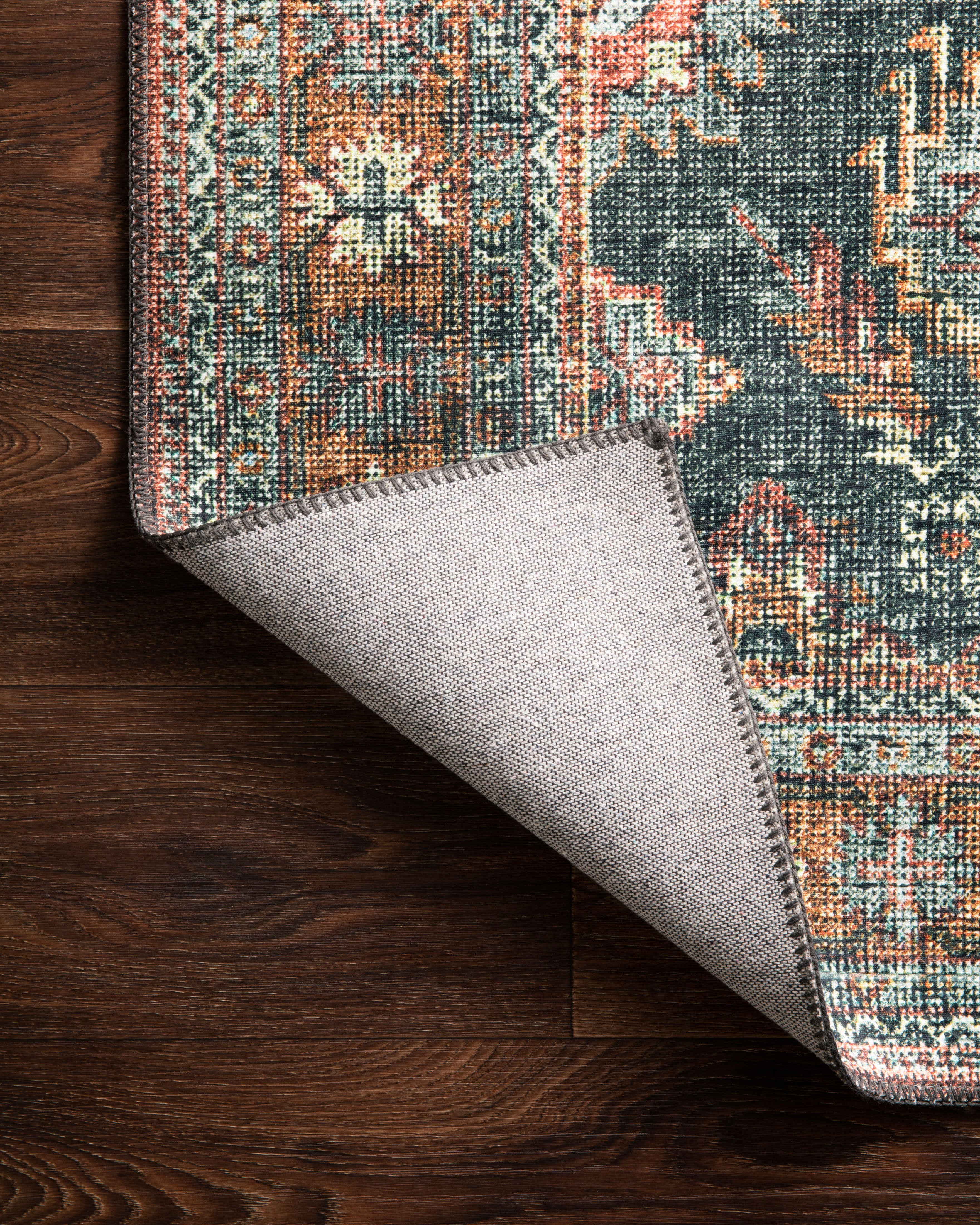 Loloi Skye Sea / Rust Oval Rug RUGS - synthetic Loloi