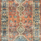 Loloi Skye Rust / Blue Rug RUGS - synthetic Loloi