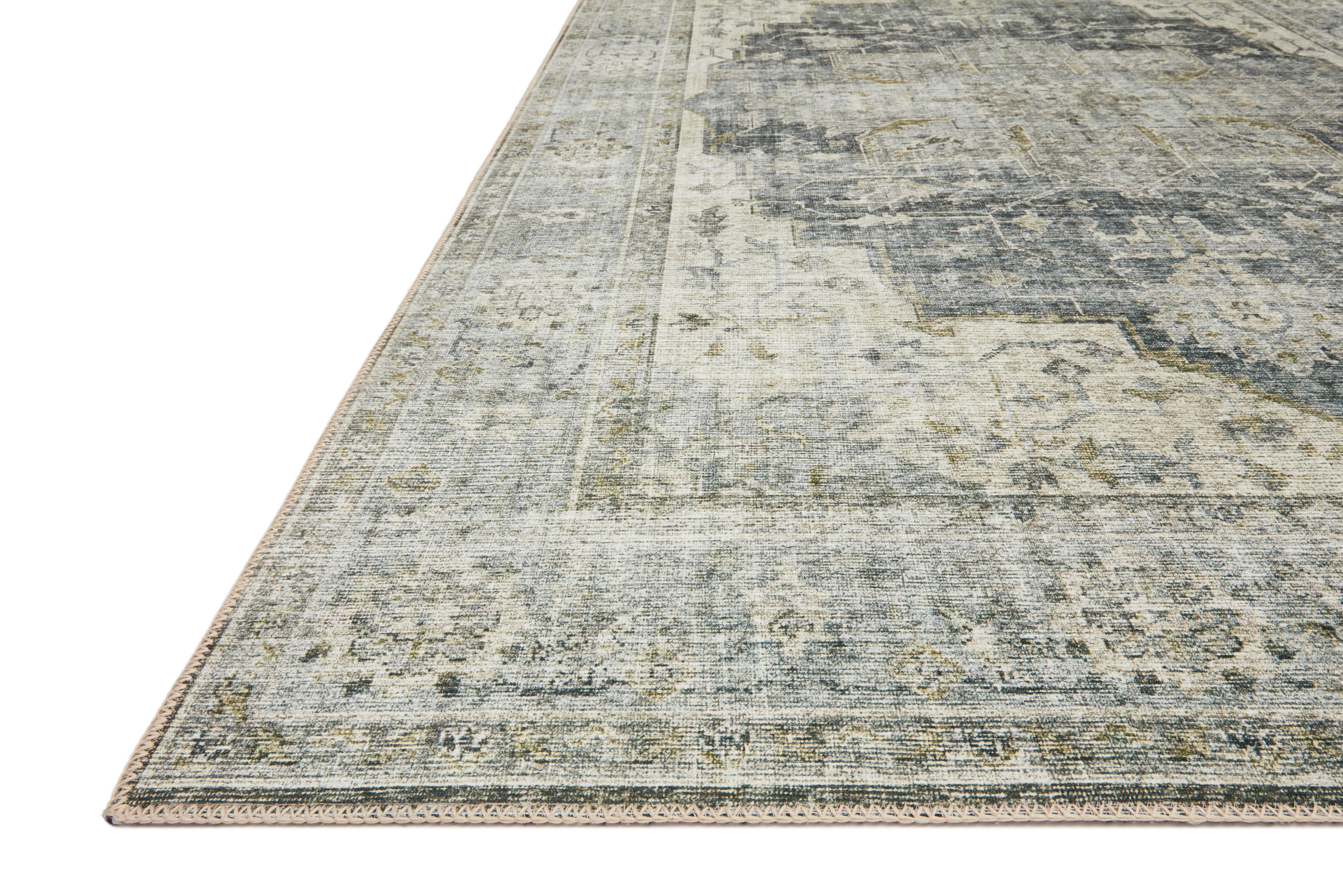 Loloi Skye Charcoal / Dove Oval Rug RUGS - synthetic Loloi