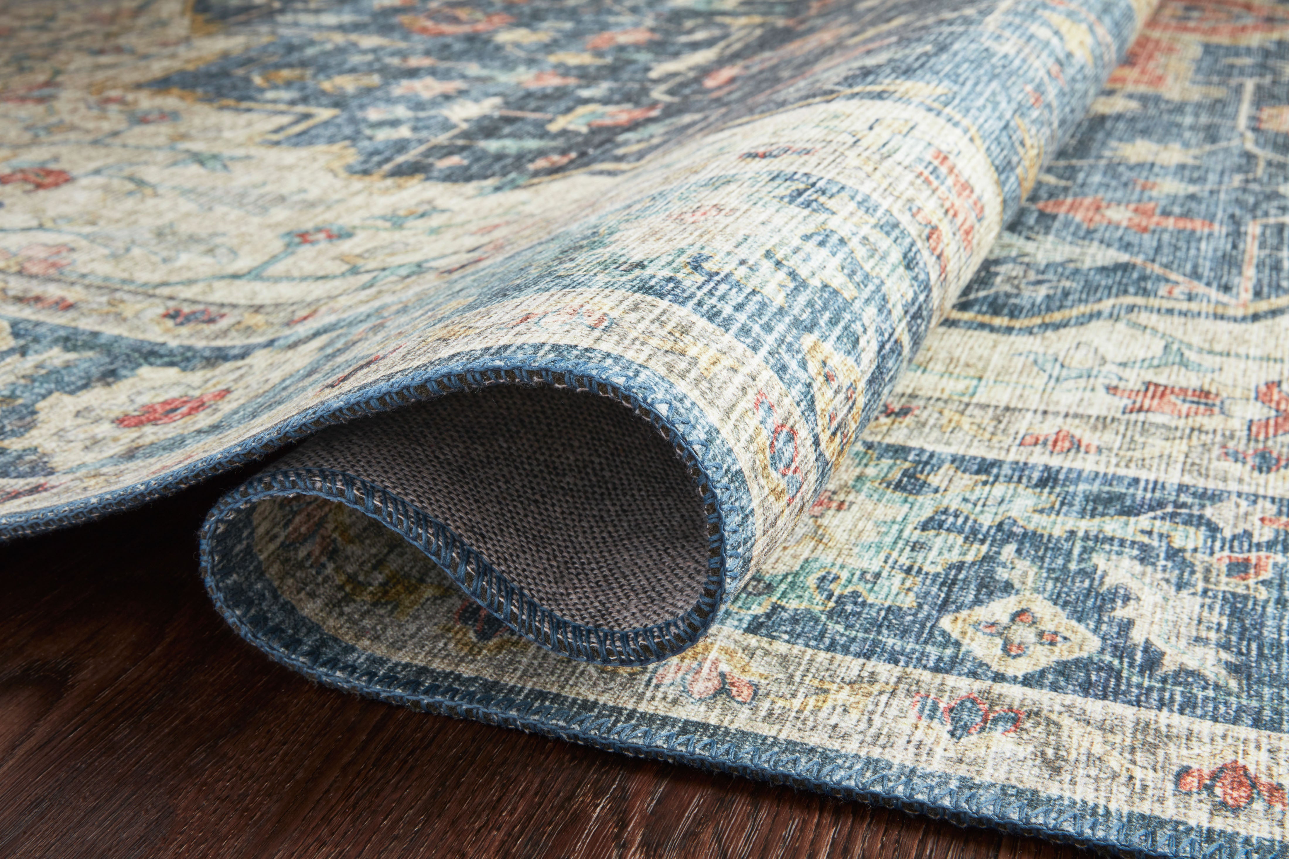 Loloi Skye Ocean / Multi Oval Rug RUGS - synthetic Loloi