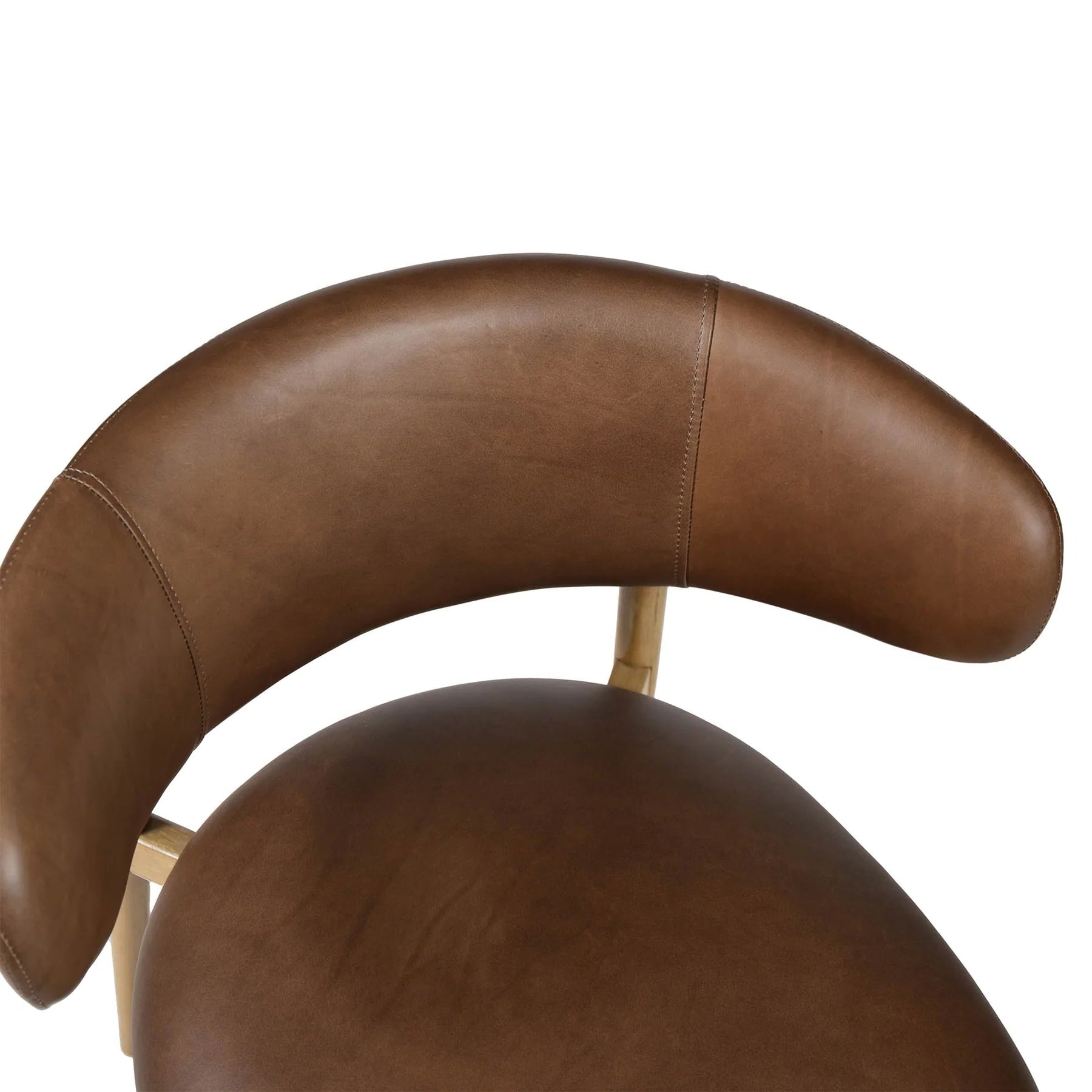 FLOOR MODEL - Mila Leather Dining Chair - set of 2 - Mocha FURNITURE - floor model LH IMPORTS