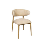 Mila Leather Dining Chair - set of 2 10 - a - FURNITURE - dining chair LH IMPORTS Natural