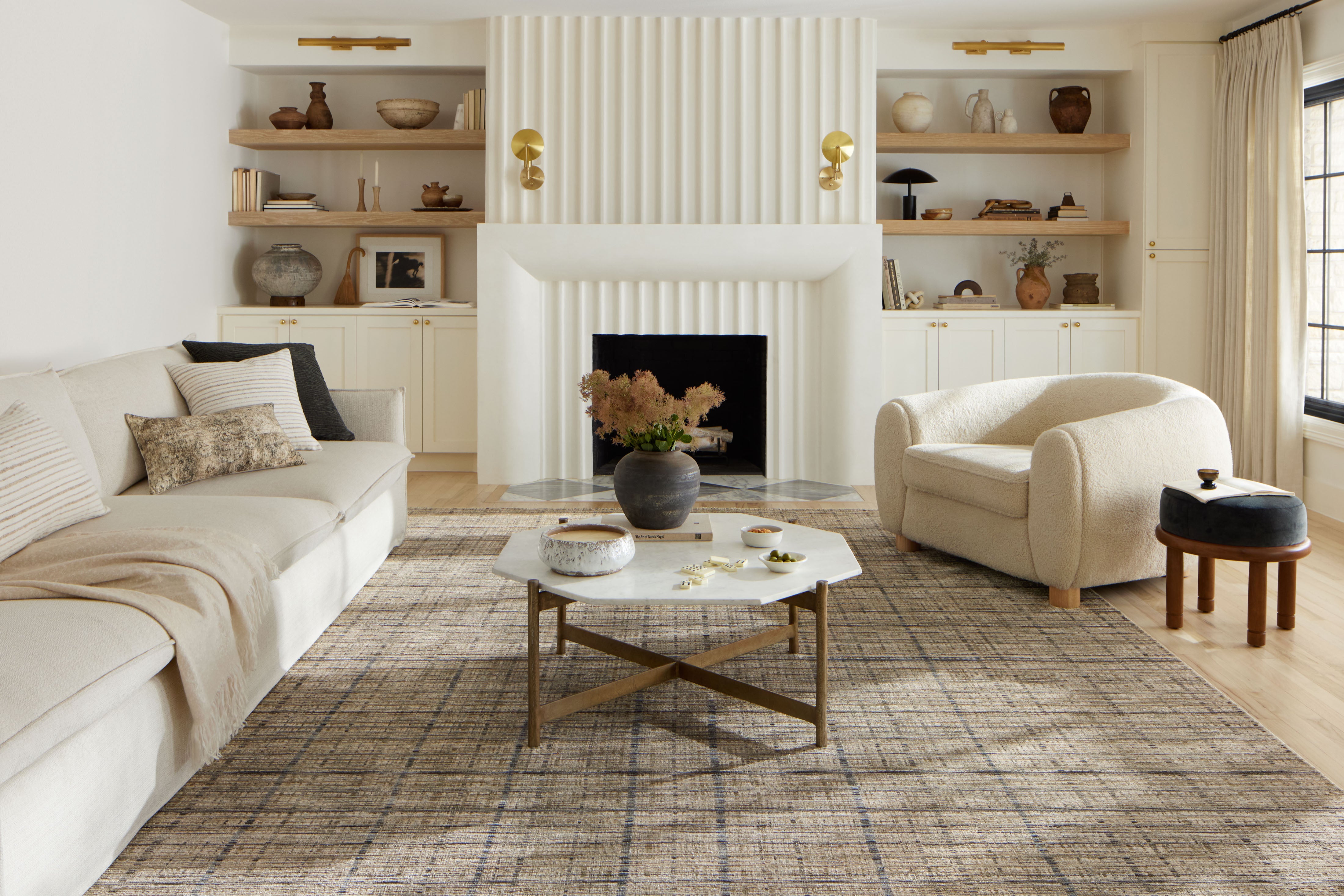 Loloi Soho Pebble / Charcoal Rug RUGS - synthetic Loloi