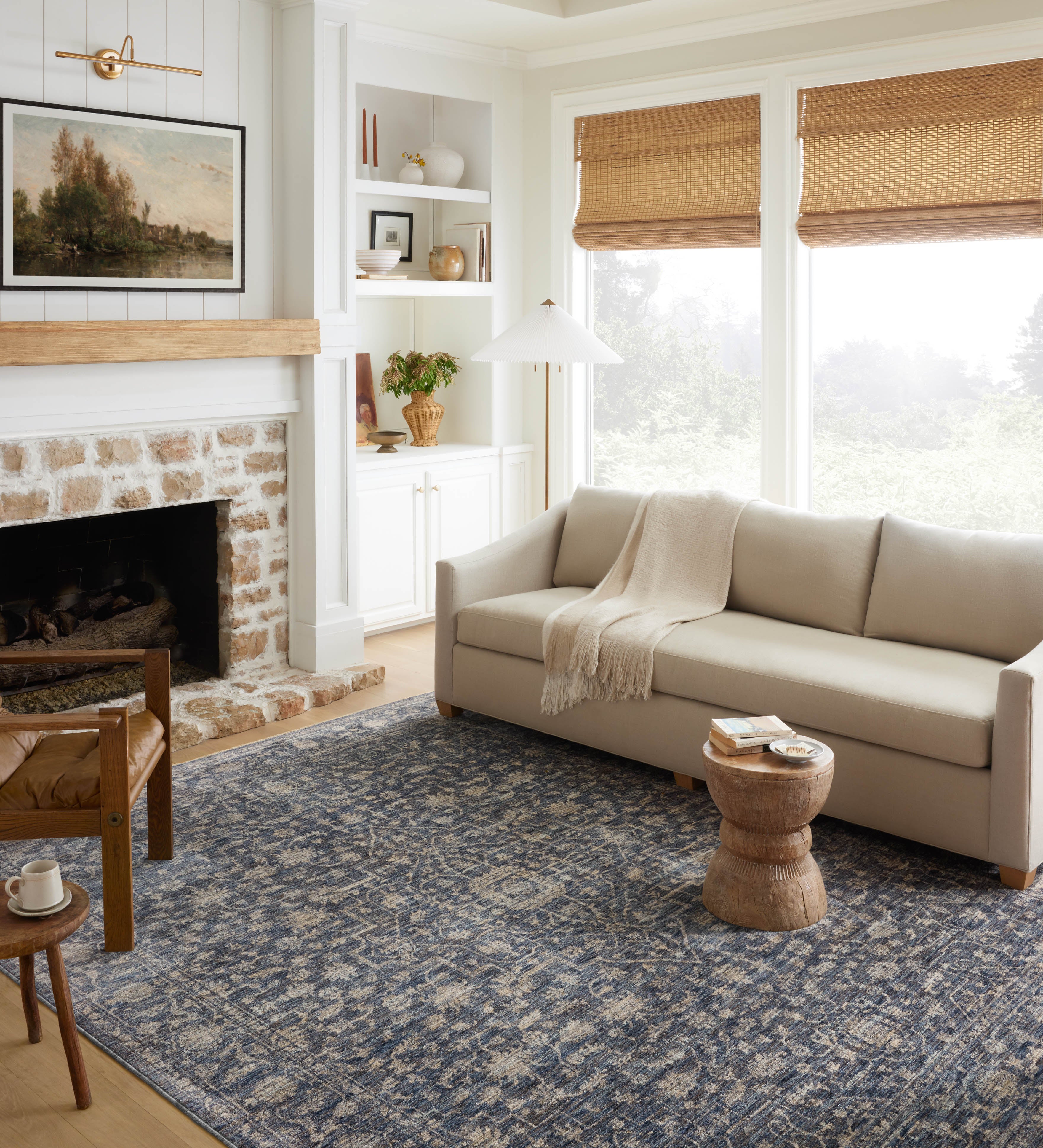 Loloi Sorrento Midnight / Natural Rug RUGS - synthetic Loloi