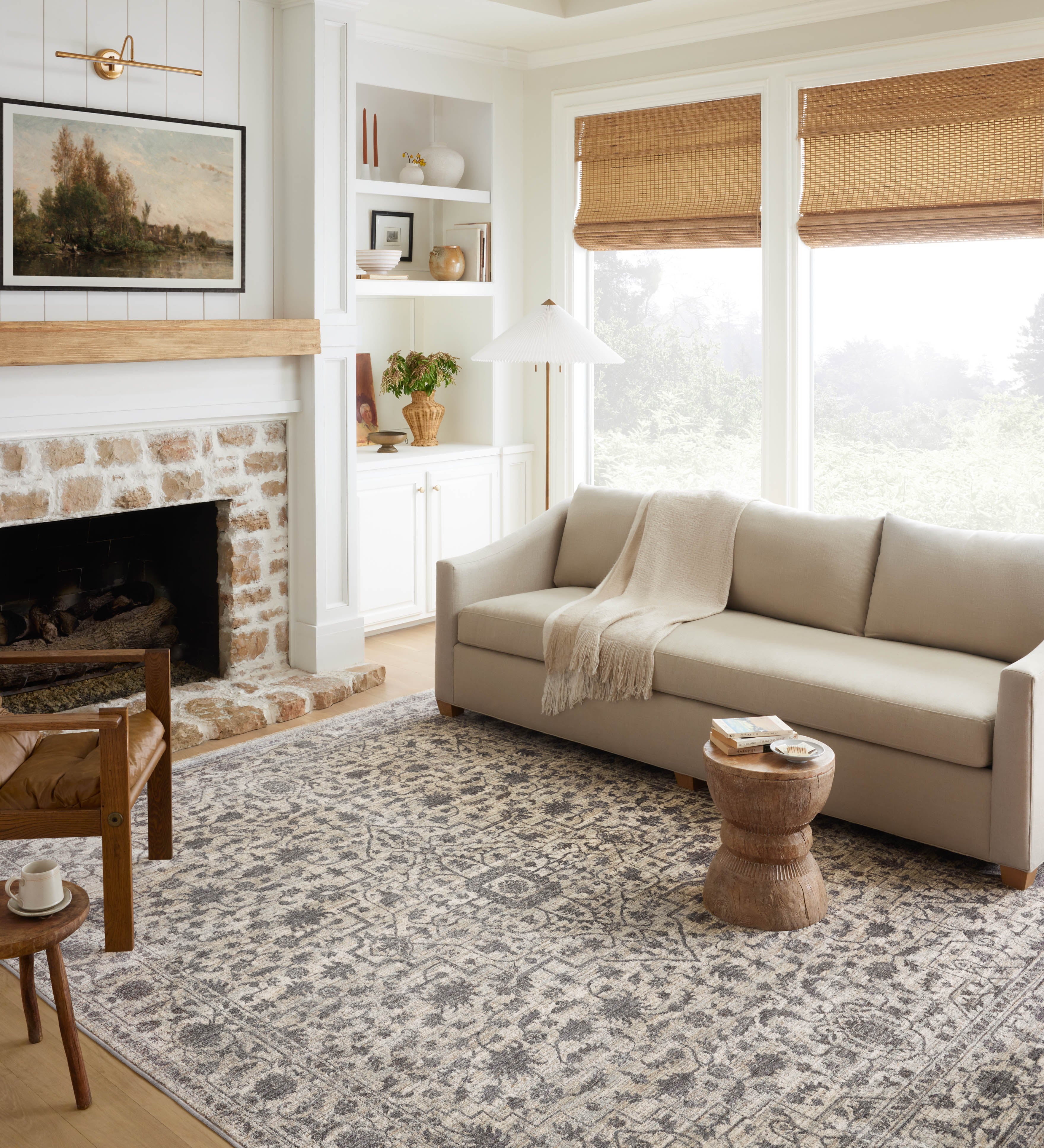 Loloi Sorrento Mist / Charcoal 2-RUGS-patterned Loloi