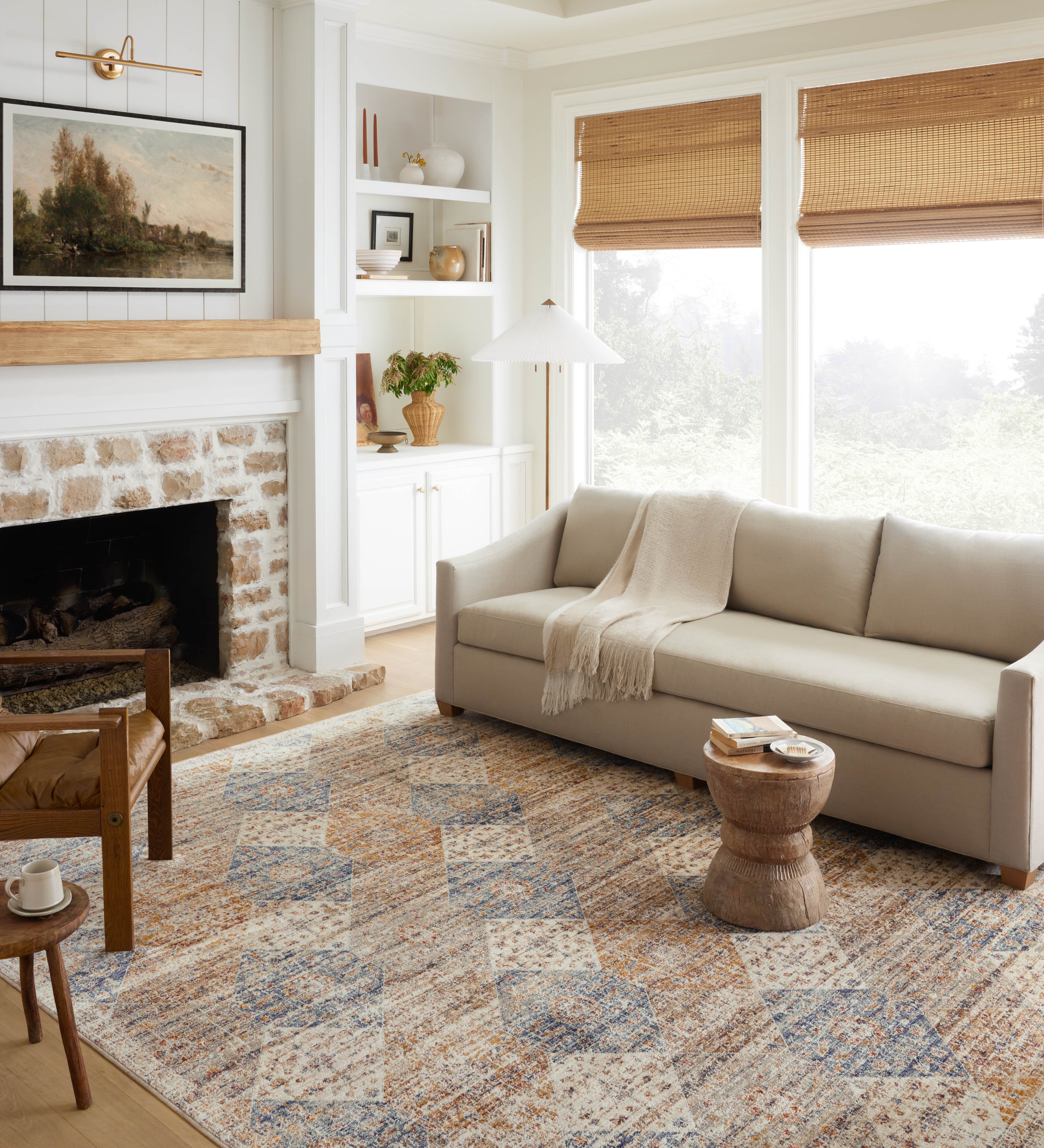 Loloi Sorrento Ivory / Multi Rug RUGS - synthetic Loloi