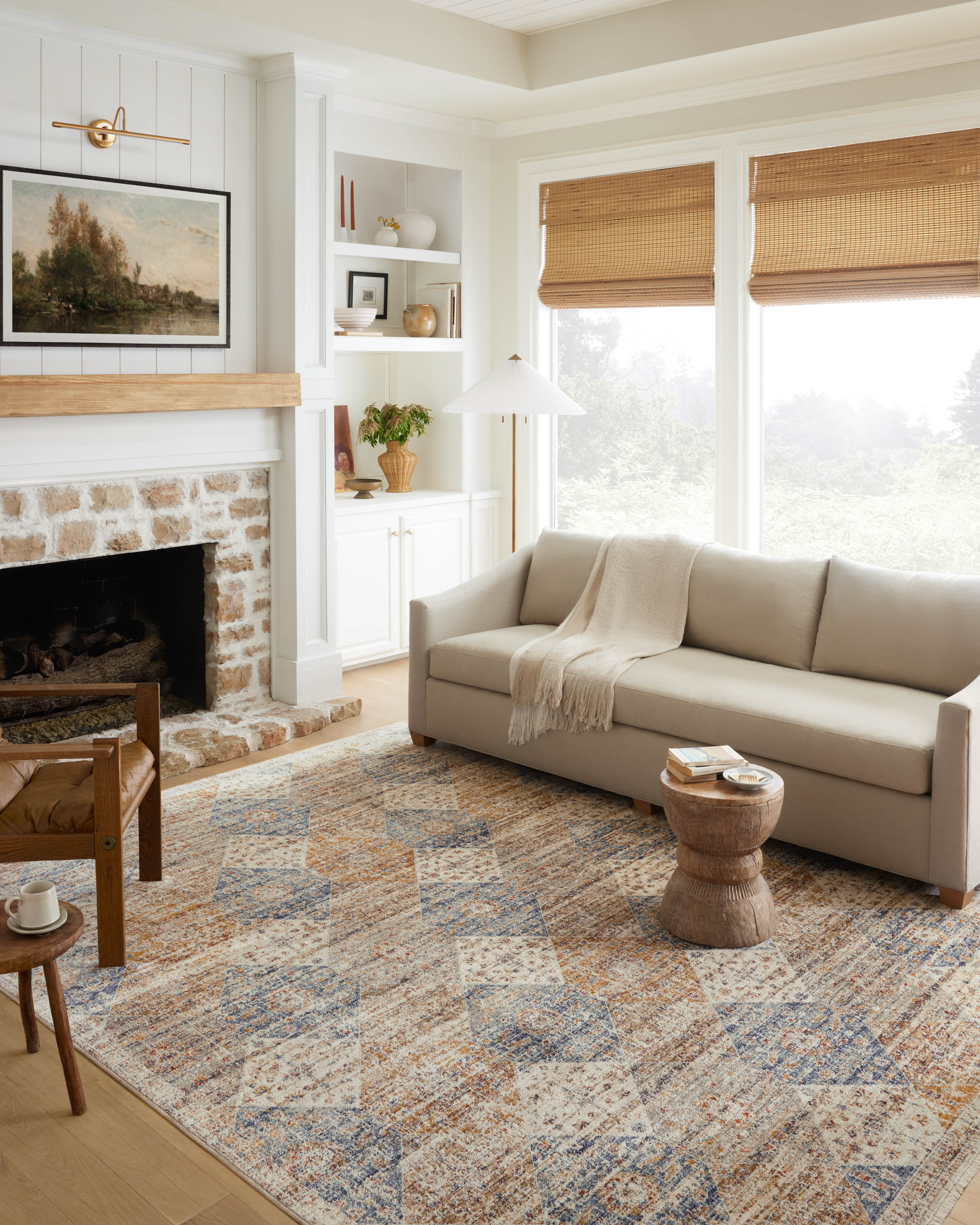 Loloi Sorrento Ivory / Multi Rug RUGS - synthetic Loloi
