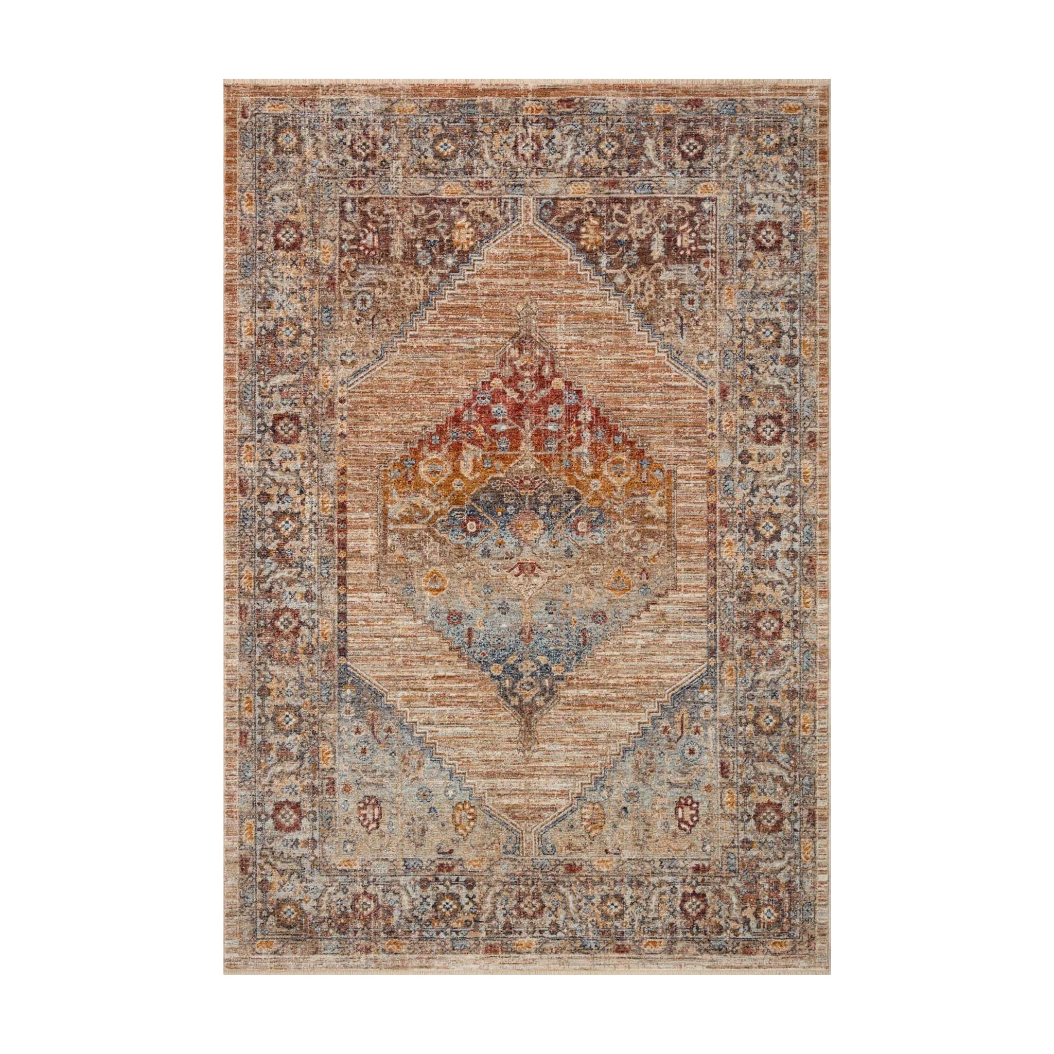Loloi Sorrento Multi / Sunset Rug RUGS - synthetic Loloi 18" x 18"