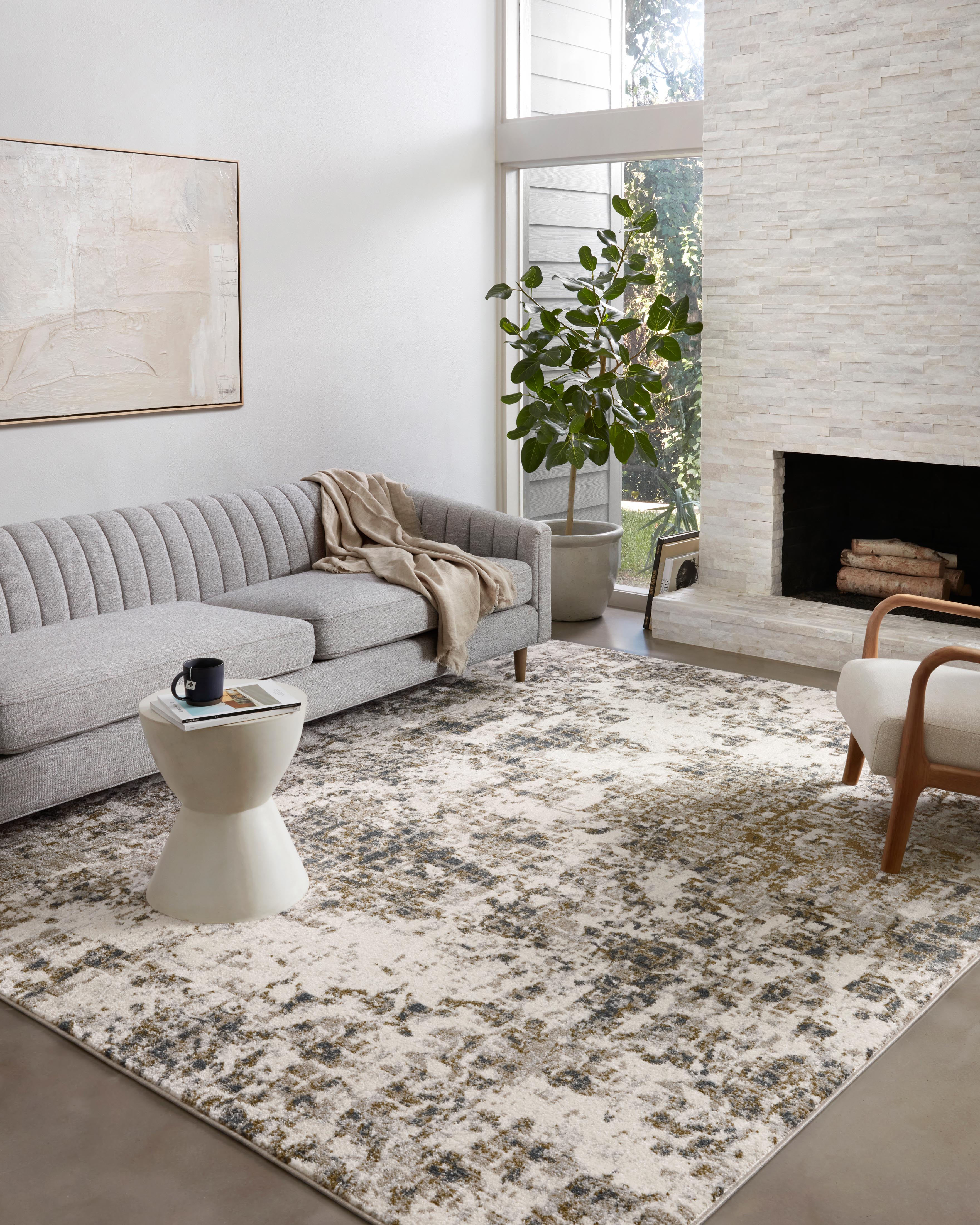 Loloi Spirit Pewter / Olive Rug Loloi