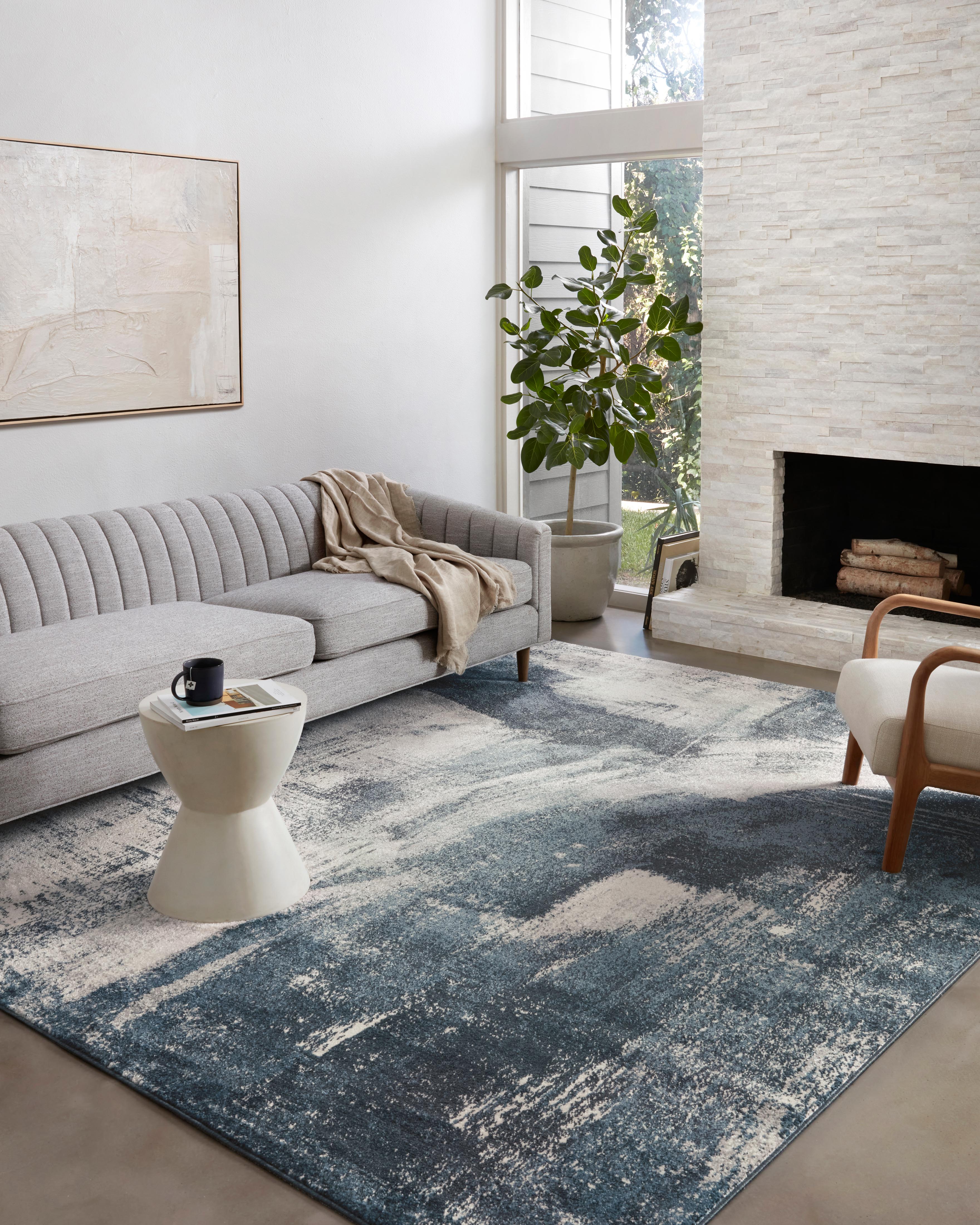Loloi Spirit Indigo / Ivory Rug Loloi