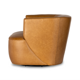 Miles Swivel Chair - Camel - Rug & Weave