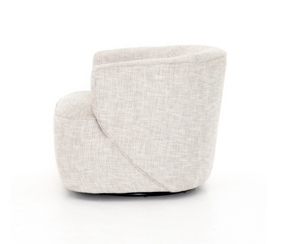 Miles Swivel Chair - Dove - Rug & Weave