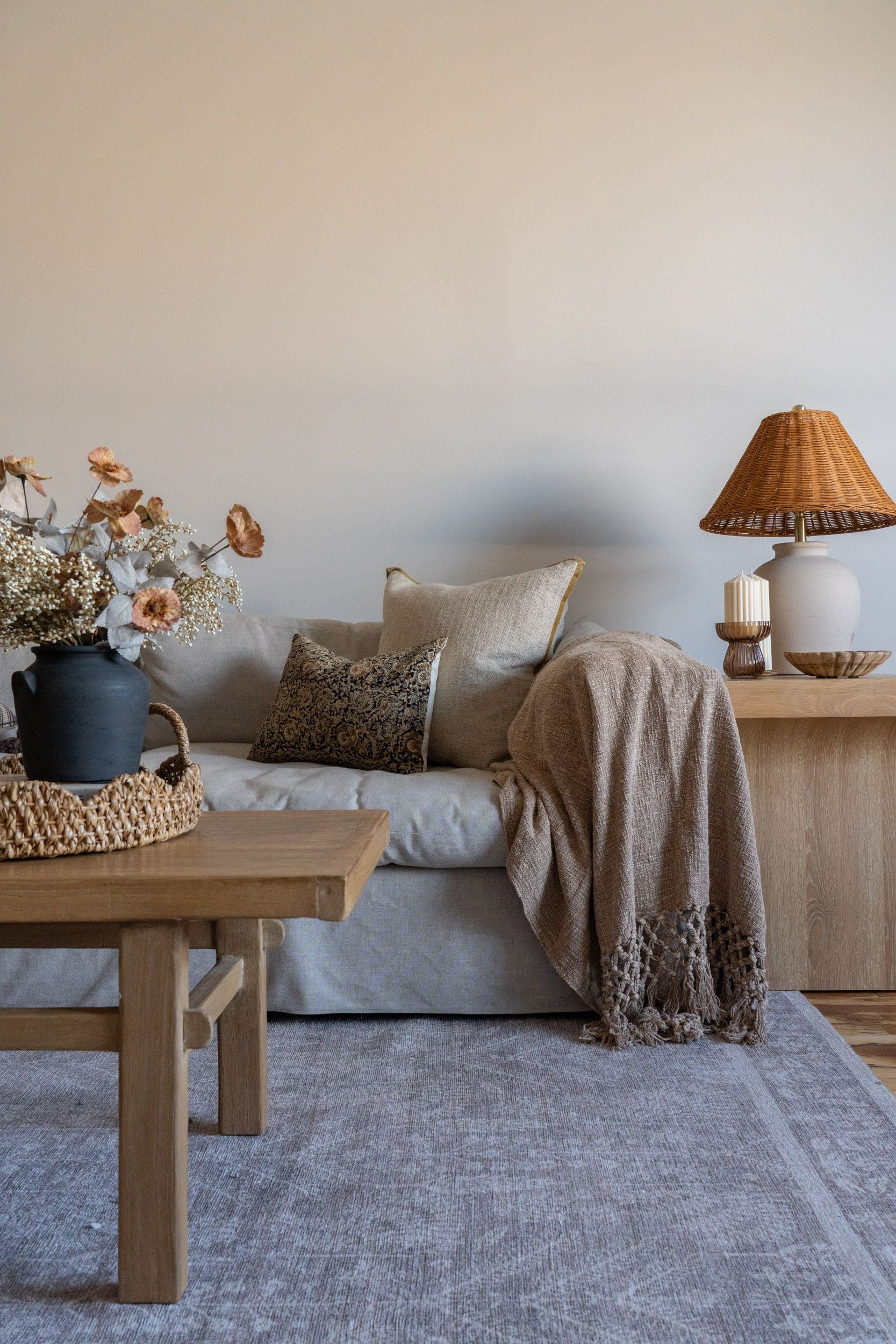 Round Scalloped Bankuan Trays - Rug & Weave