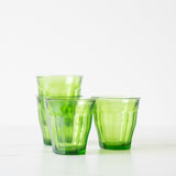 Short Green Picardie Glass Tumbler Set - Rug & Weave