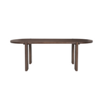 Solange Dining Table 9 - a - FURNITURE - dining tables Mercana Rich Brown Elm Wood