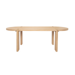Solange Dining Table 9 - a - FURNITURE - dining tables Mercana Light Natural Elm Wood