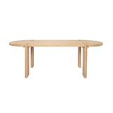 Solange Dining Table 9 - a - FURNITURE - dining tables Mercana Light Natural Elm Wood