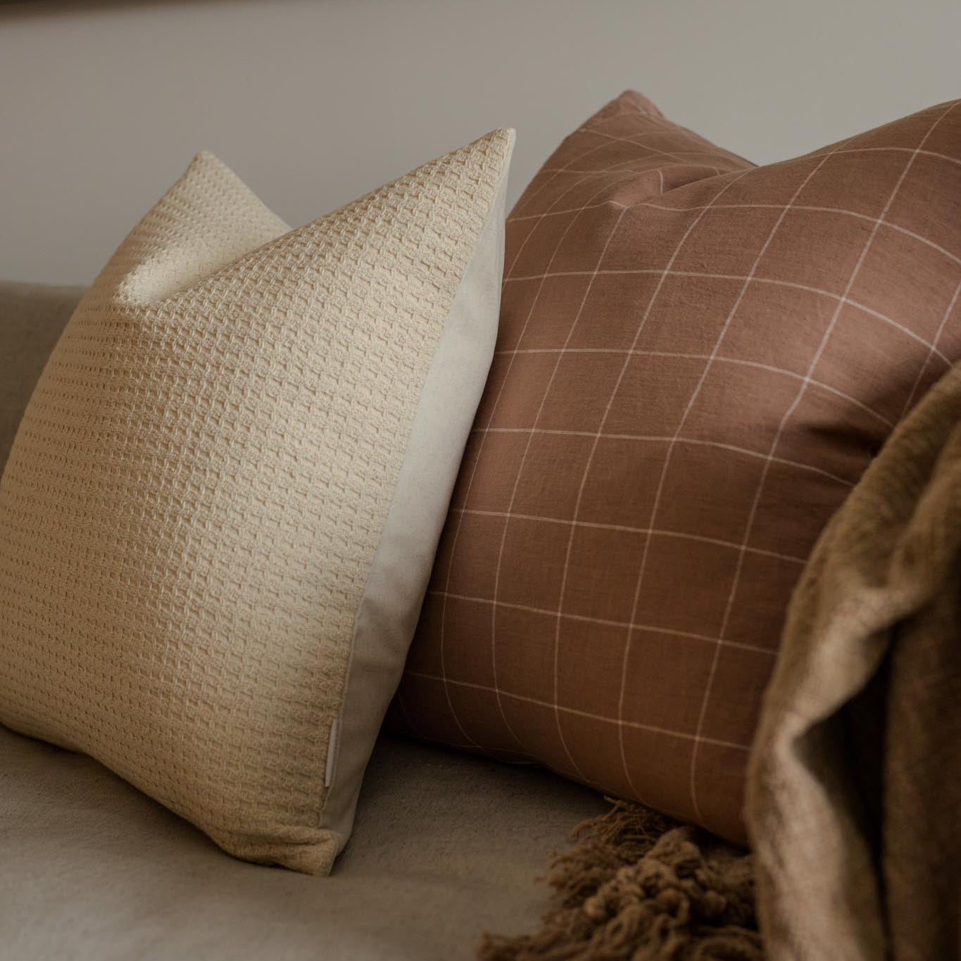Callie Pillow Cover 1 - PILLOWS - Linen - neutral Rug & Weave Pillows