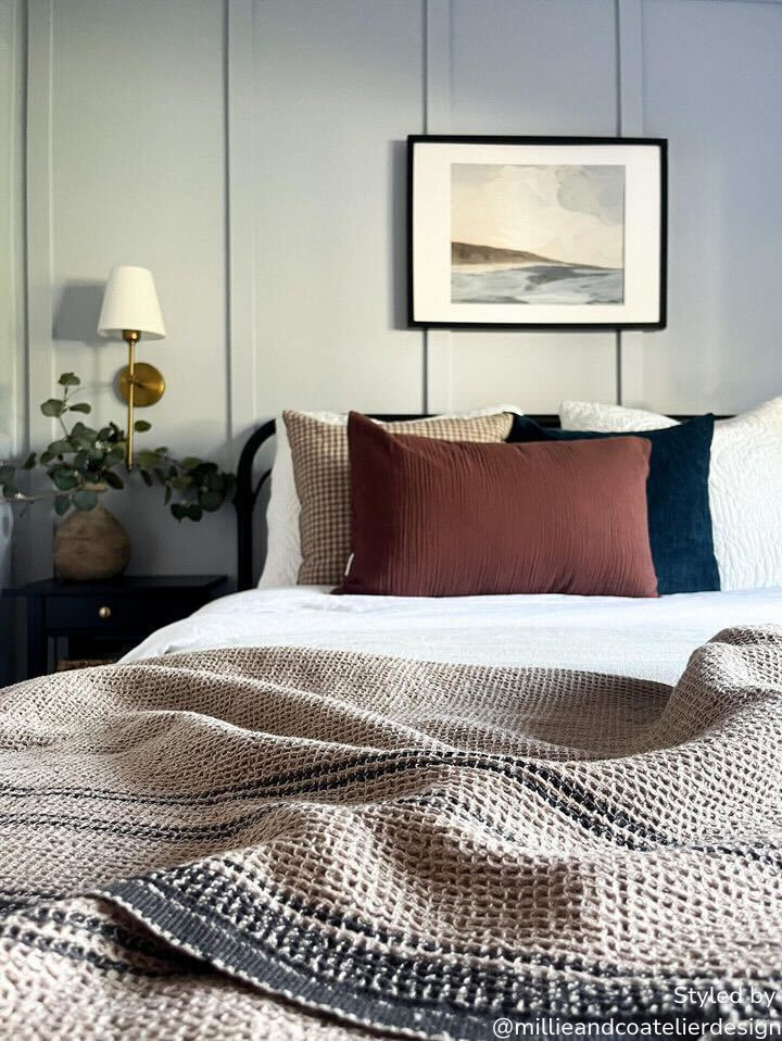 Arthur Gingham Pillow Cover 1 - PILLOWS - linen - neutral Rug & Weave Pillows