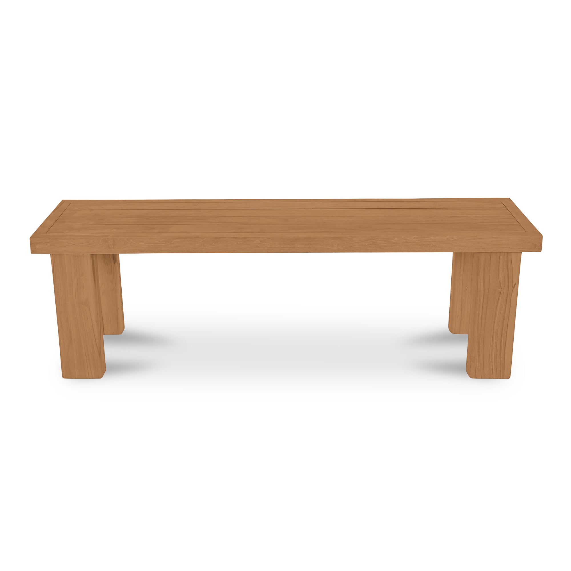 Malena Outdoor Dining Bench Furniture - dining benches Moe's Furniture Natural