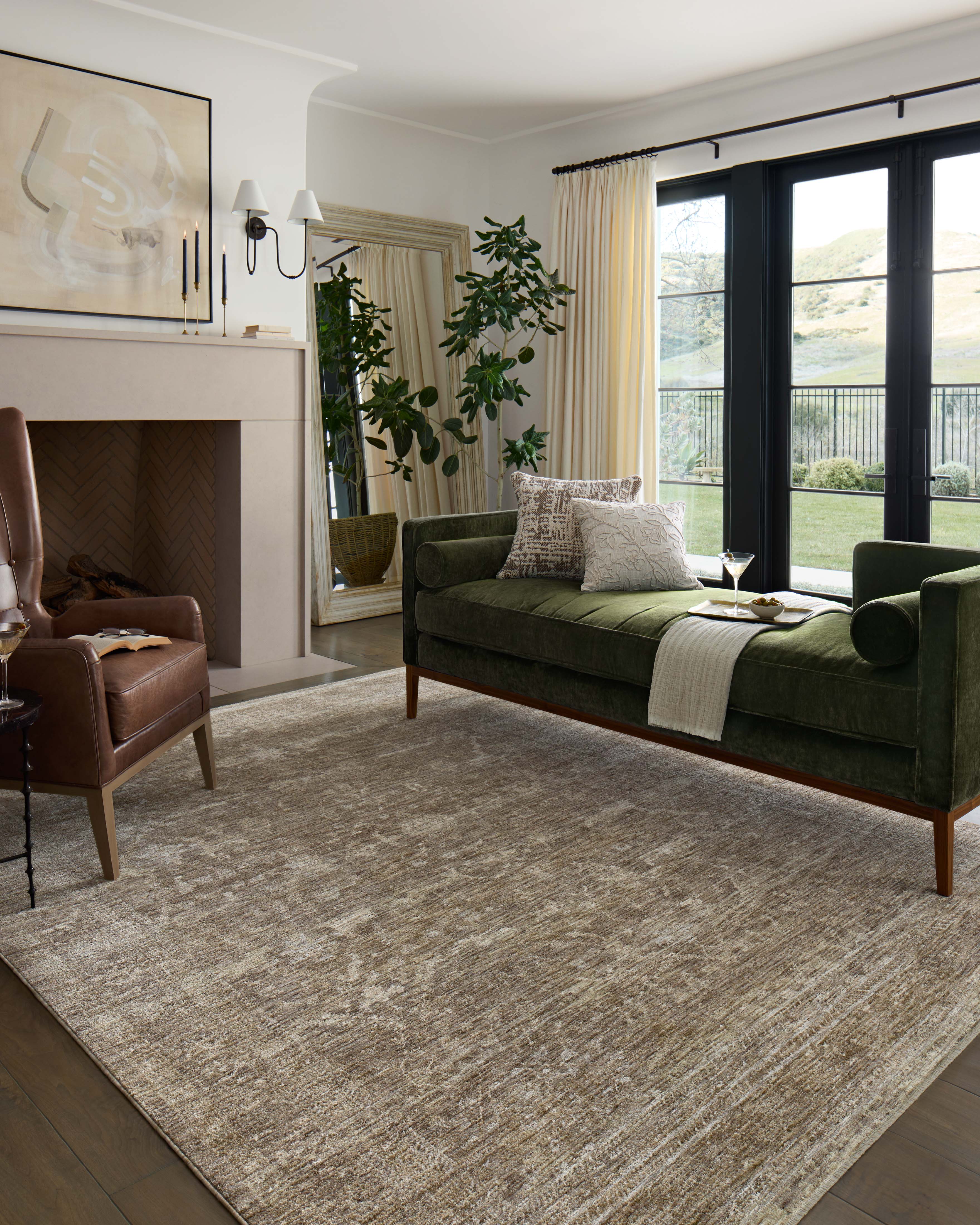 Loloi Tabitha Taupe / Pebble Rug 0-patterned rugs Loloi