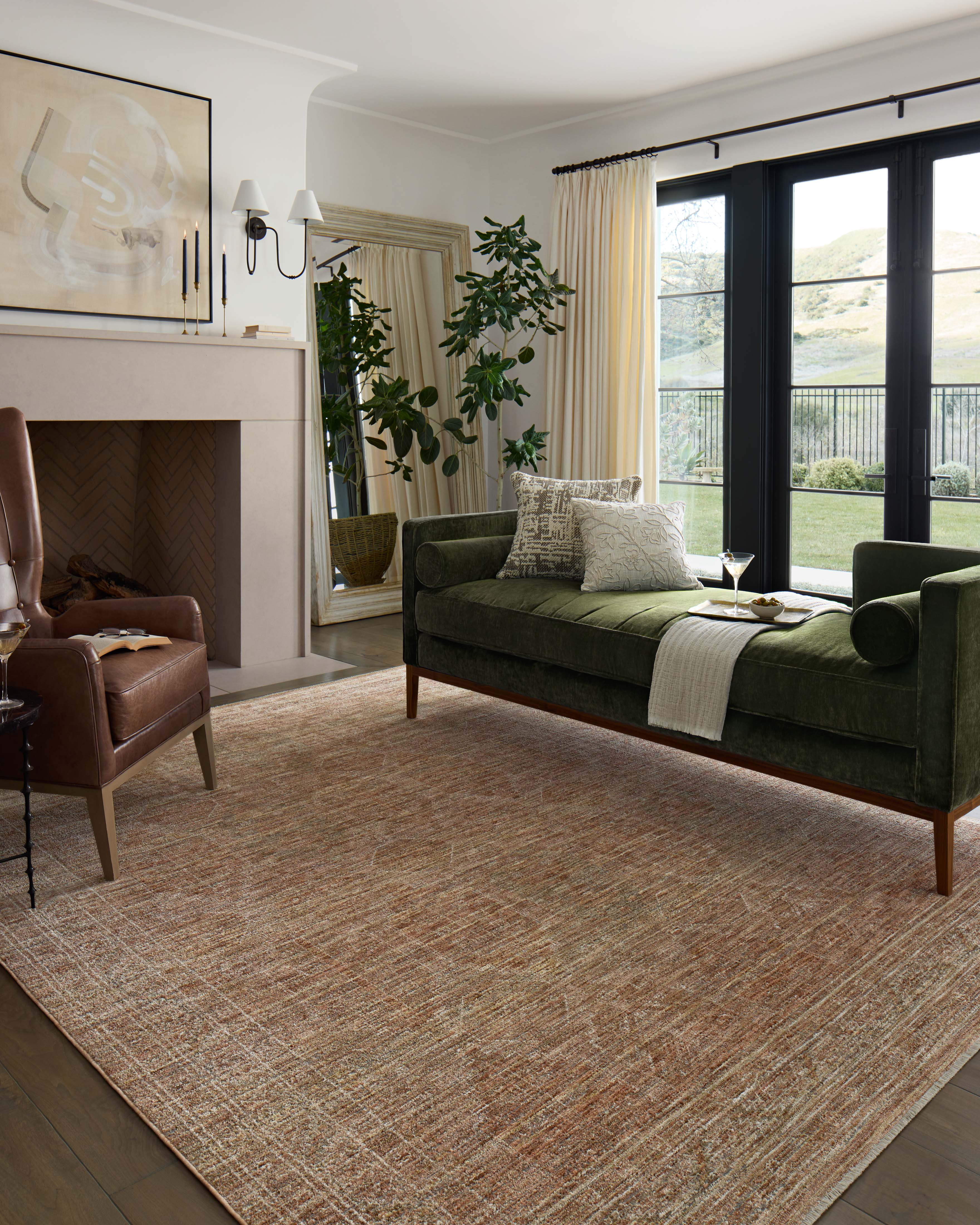 Loloi Tabitha Clay / Natural Rug RUGS - patterned Loloi