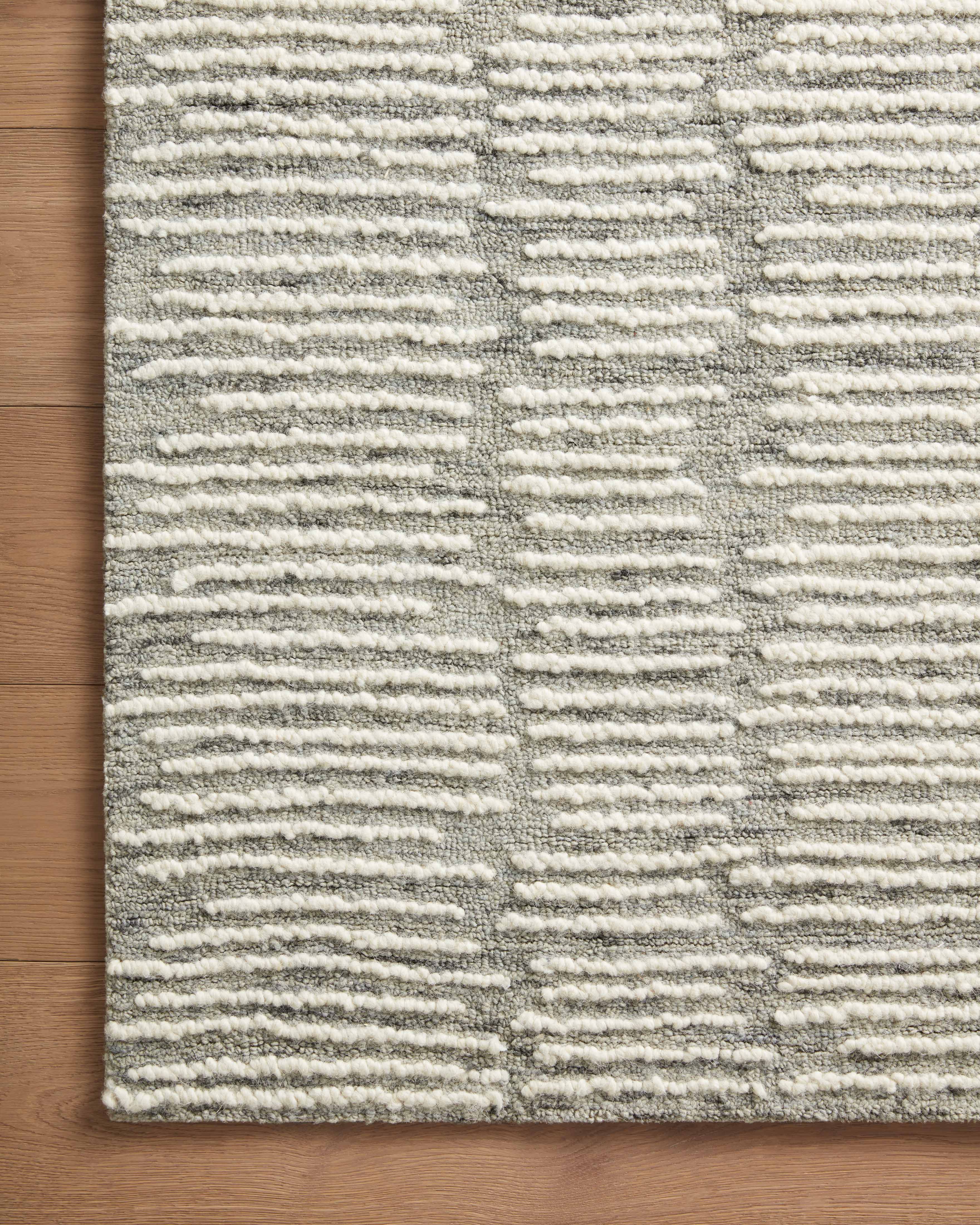 Loloi Tallulah Stone / Ivory Runner Rug RUGS - wool Loloi