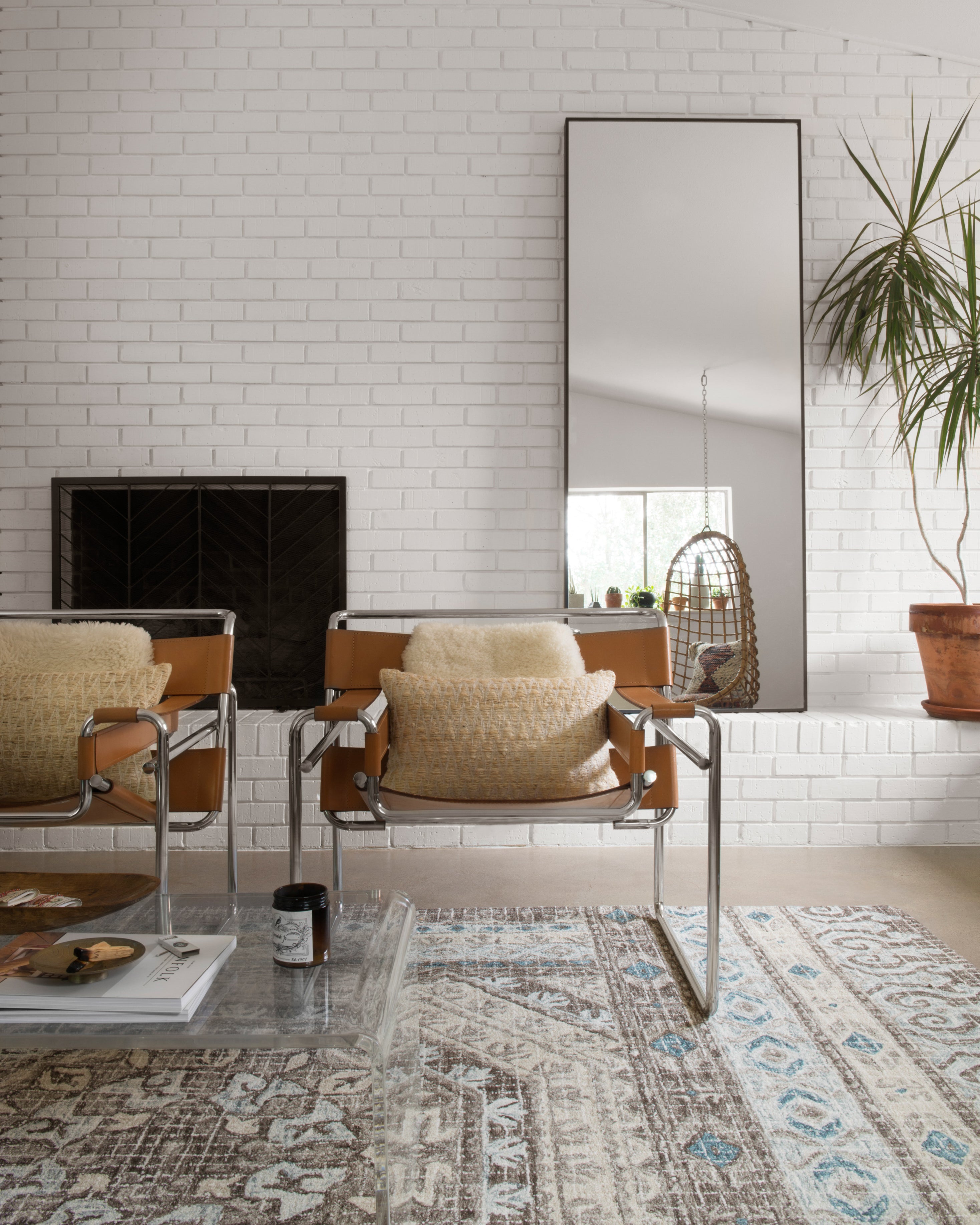 Loloi Tatum Stone / Blue Rug RUGS - wool Loloi