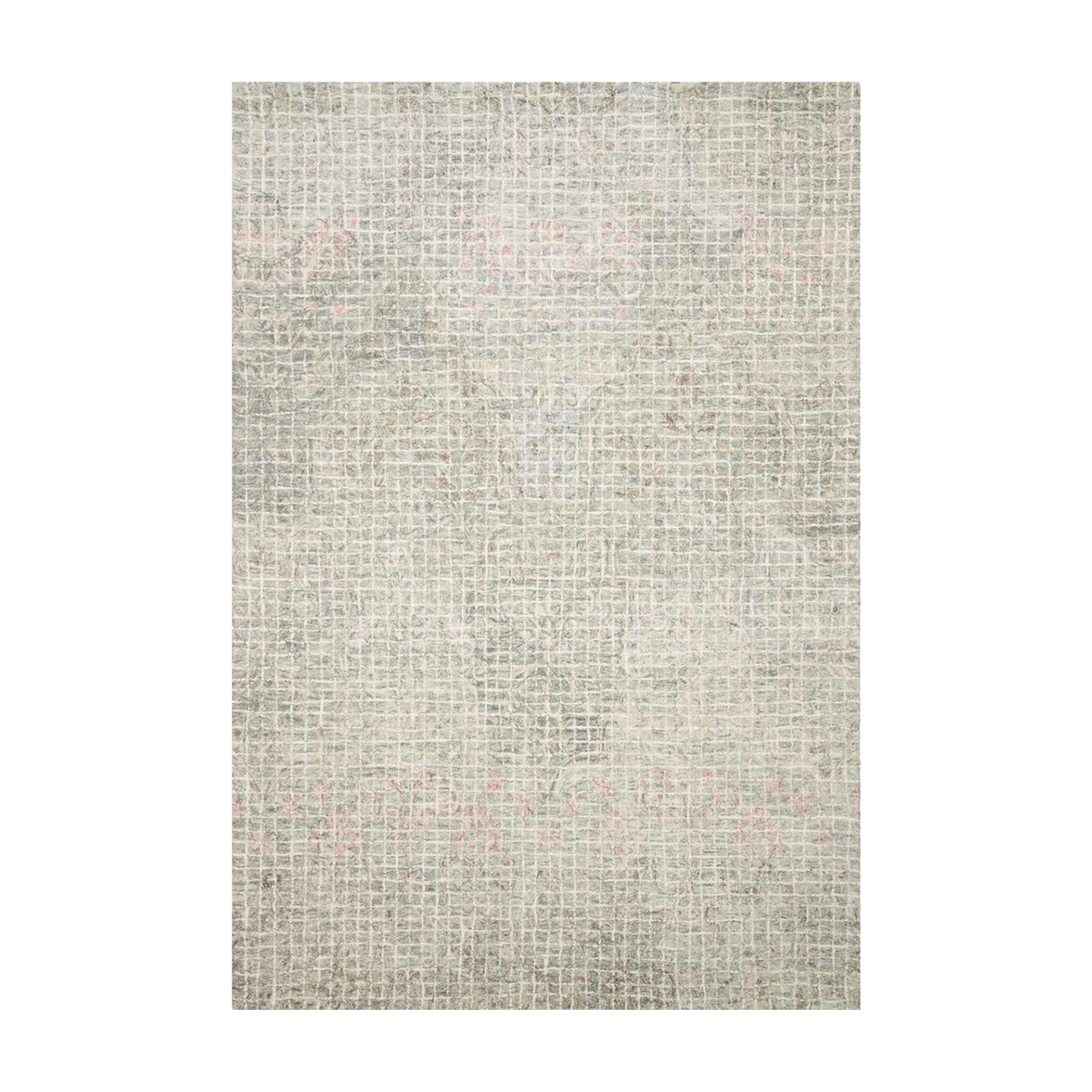 Loloi Tatum Grey / Blush Rug RUGS - wool Loloi 18" x 18"